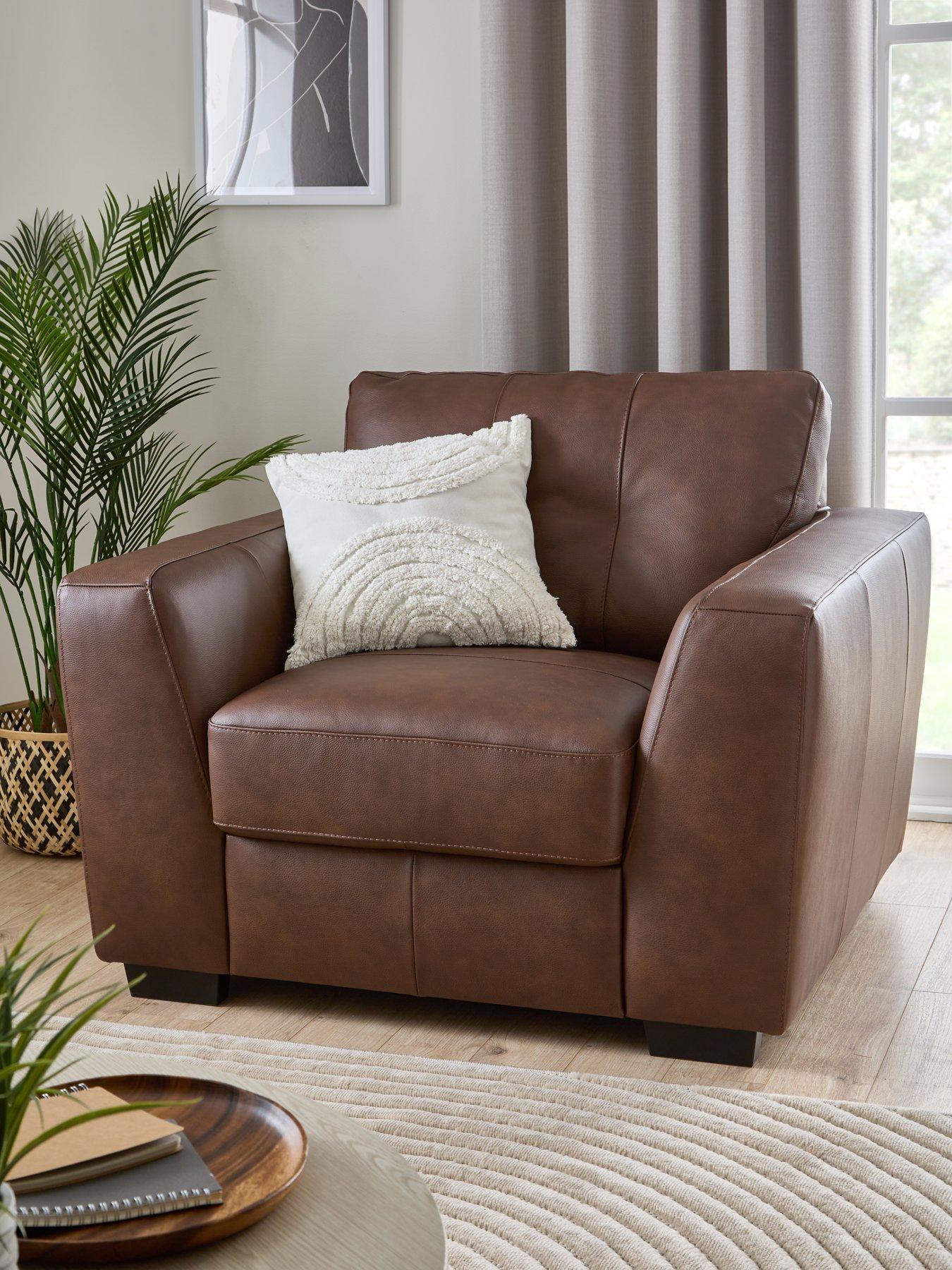 undefined Arden Italian Leather Armchair