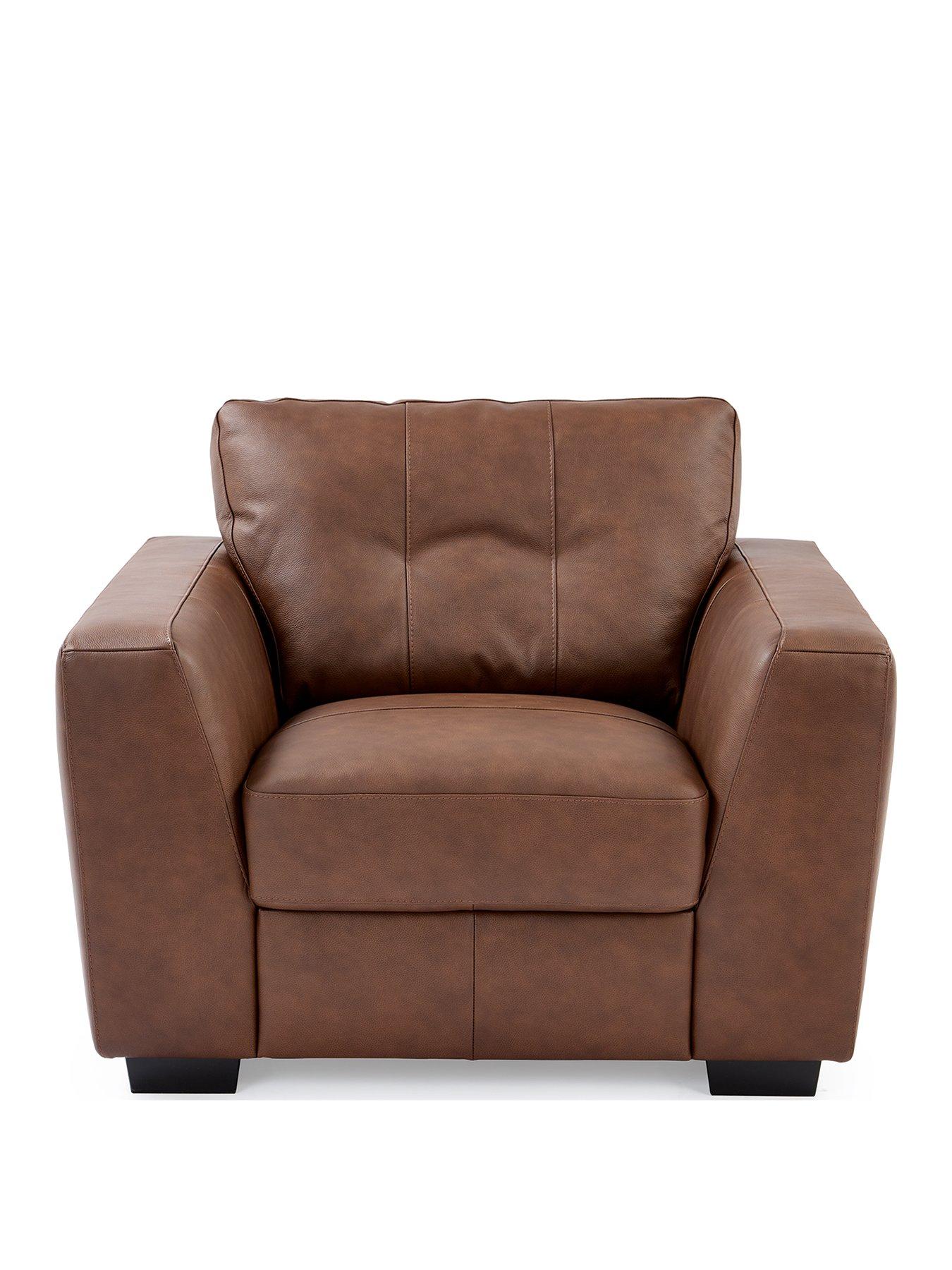 Image 2 of 6 of Very Home Arden Italian Leather Armchair