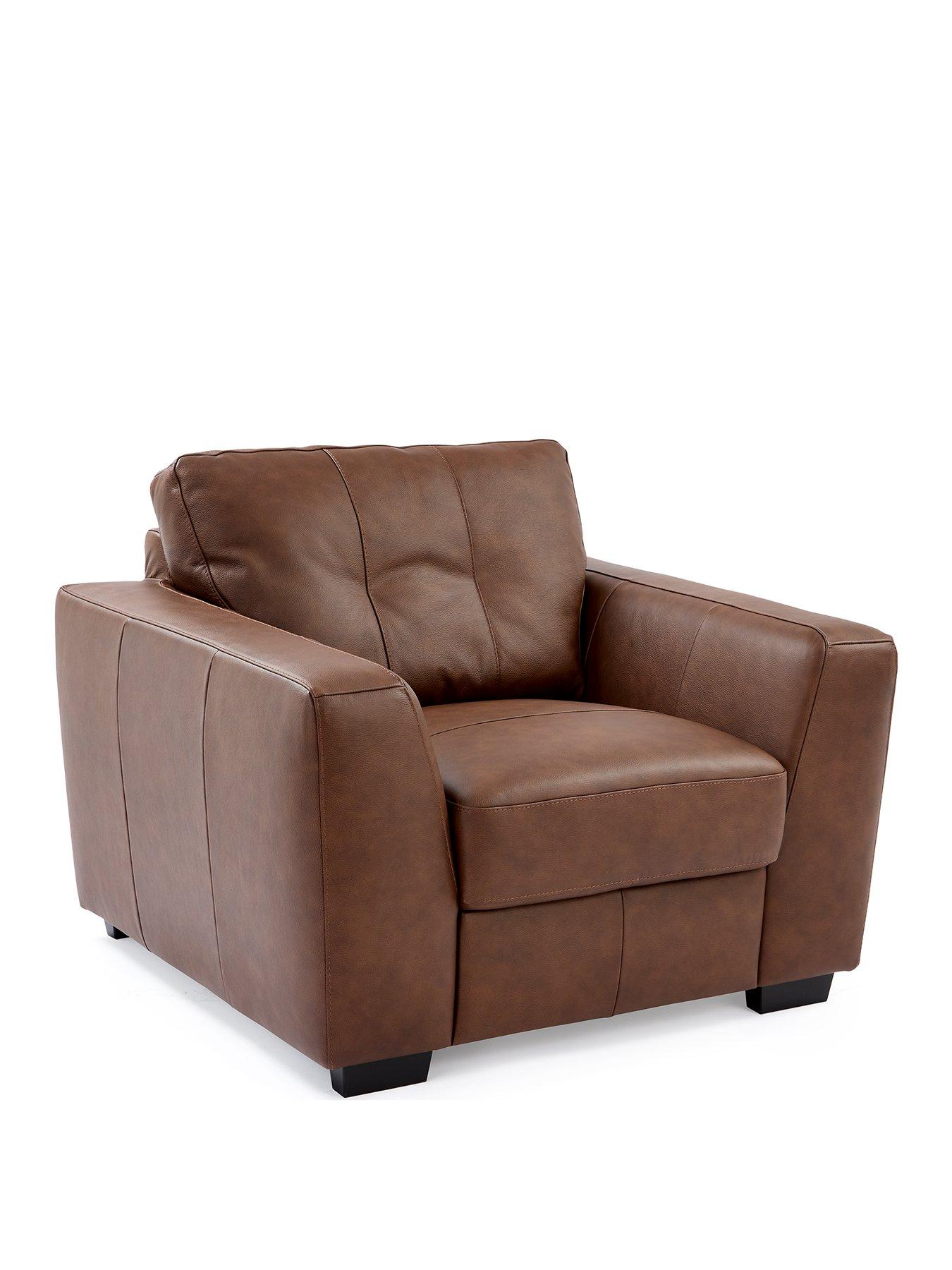 Image 3 of 6 of Very Home Arden Italian Leather Armchair