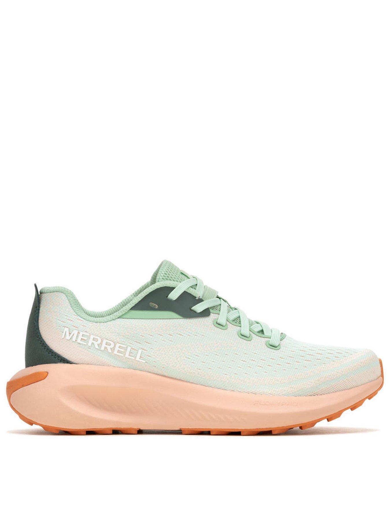 Merrell Womens Morphlite Trail Running Trainers - Green/peach ...