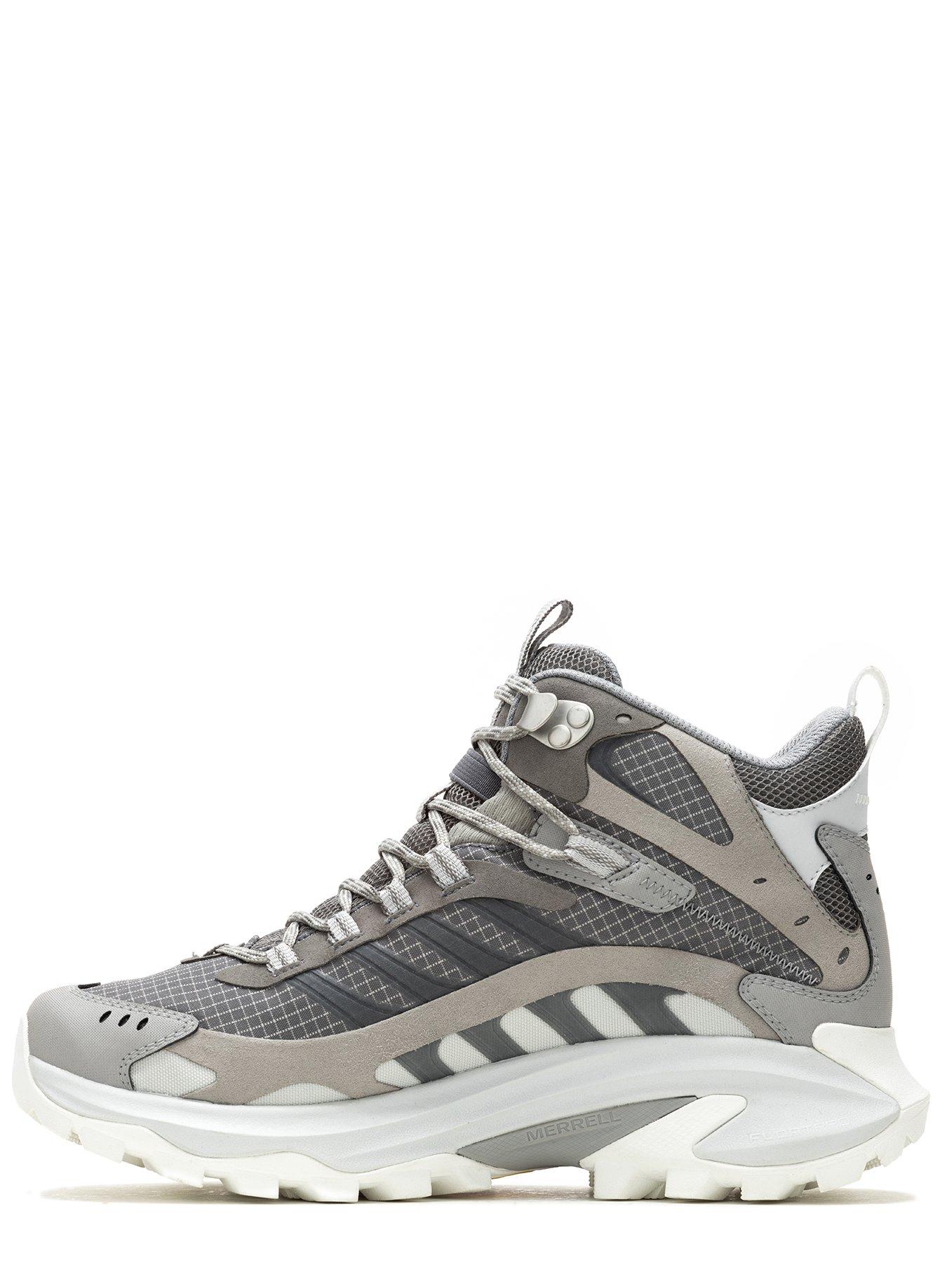  image of merrell-womens-moab-speed-2-mid-goretex-hiking-boots-grey