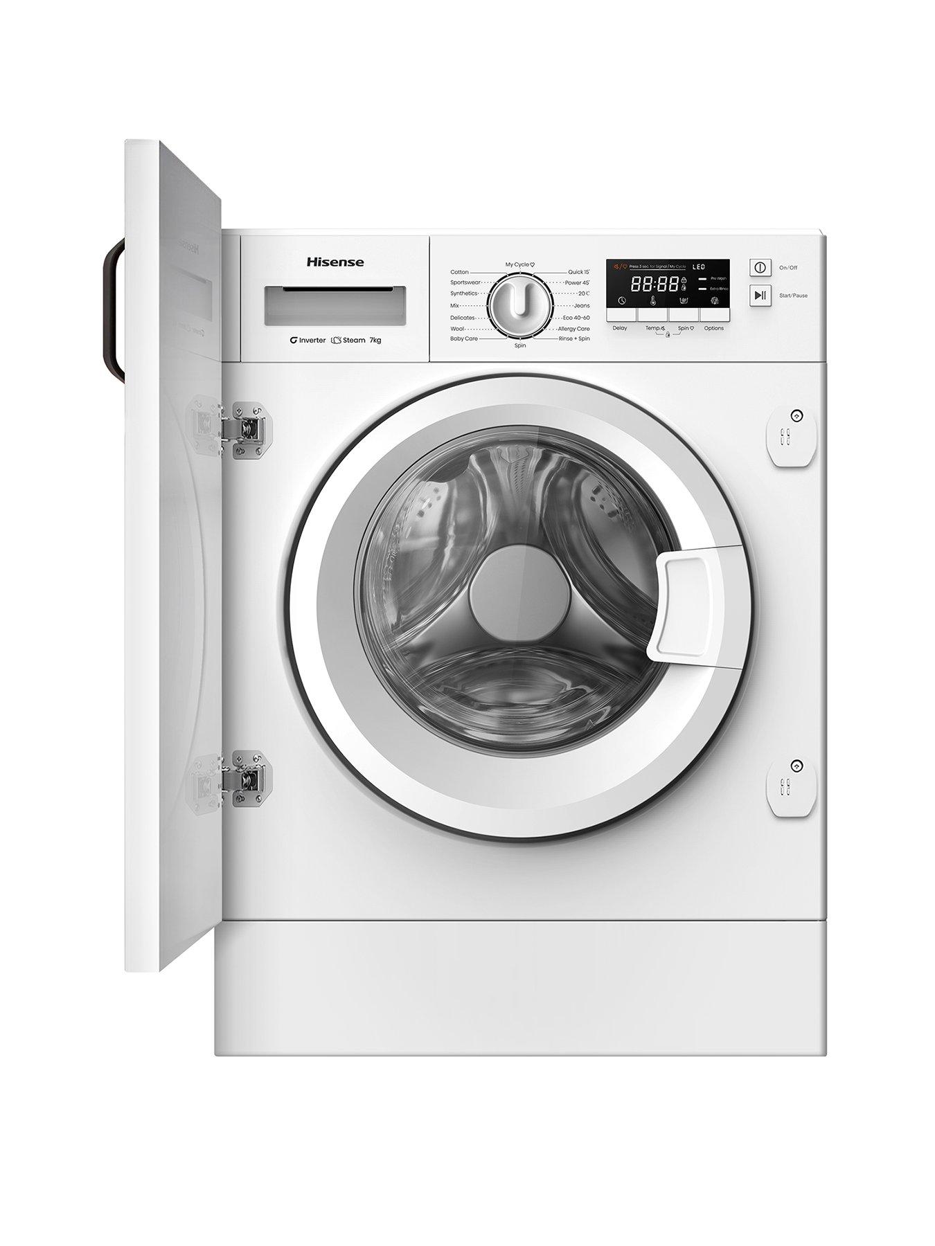 undefined WF3M741BWI 7kg 1400RPM A rated Washing Machine - White