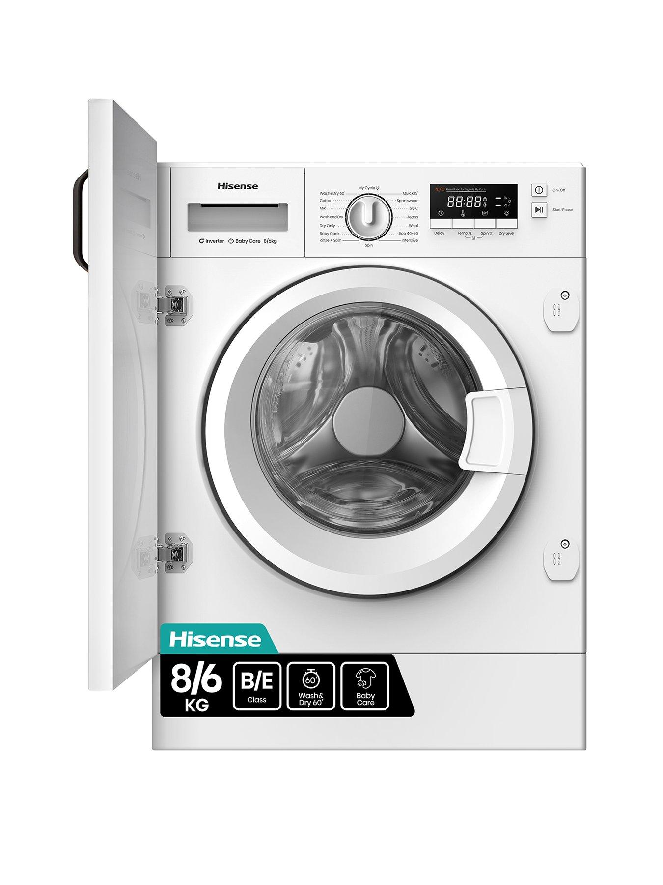 hisense-wd3m841bwi-8kg-1400rpm-b-rated-washer-dryer-white