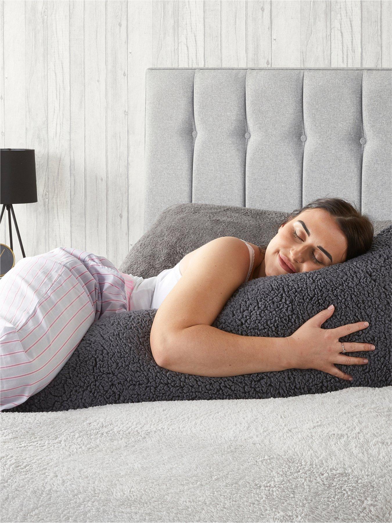 Image 3 of 4 of Very Home Teddy Bolster Pillow &nbsp;137 cm - Charcoal