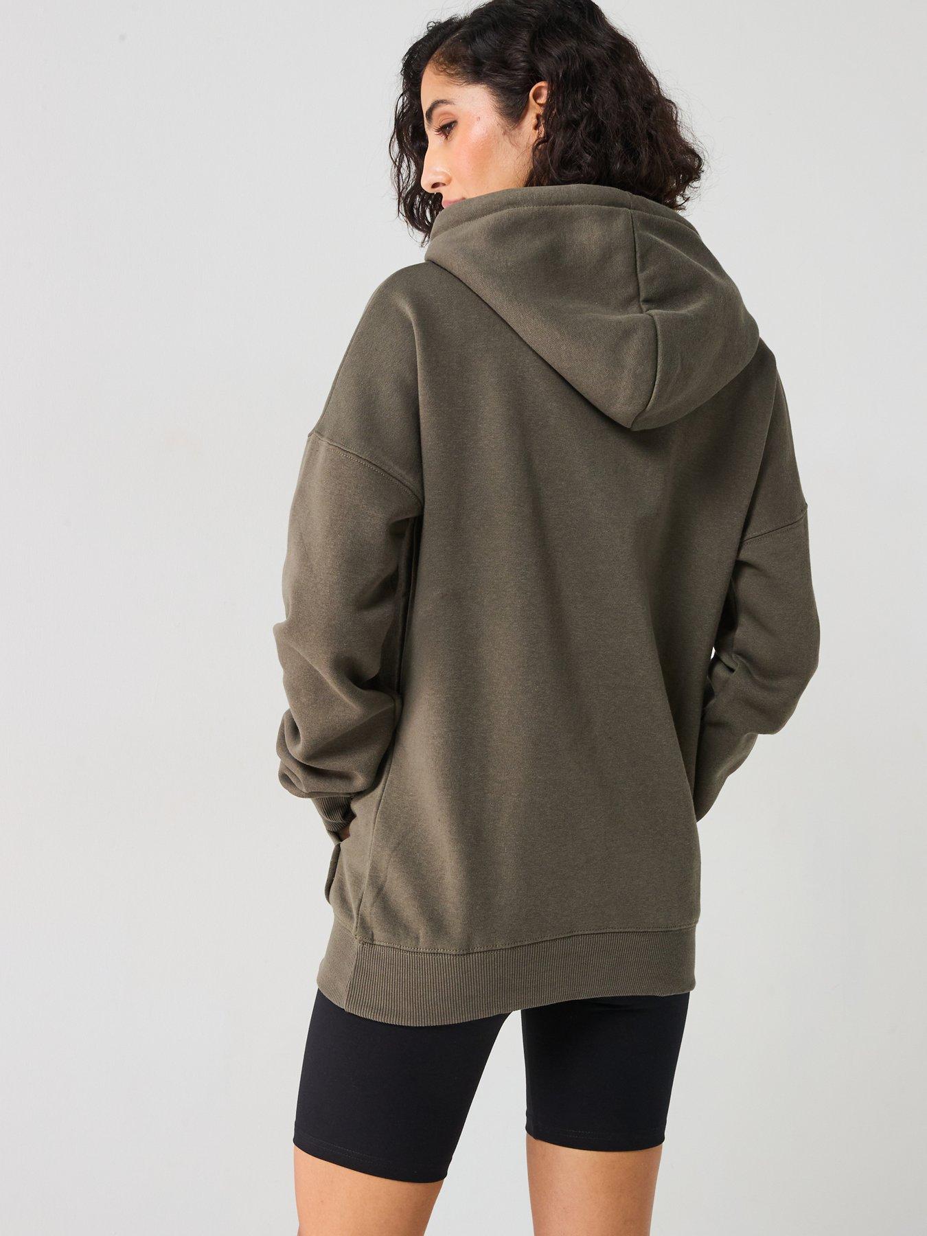  image of everyday-oversized-zip-through-hoodie