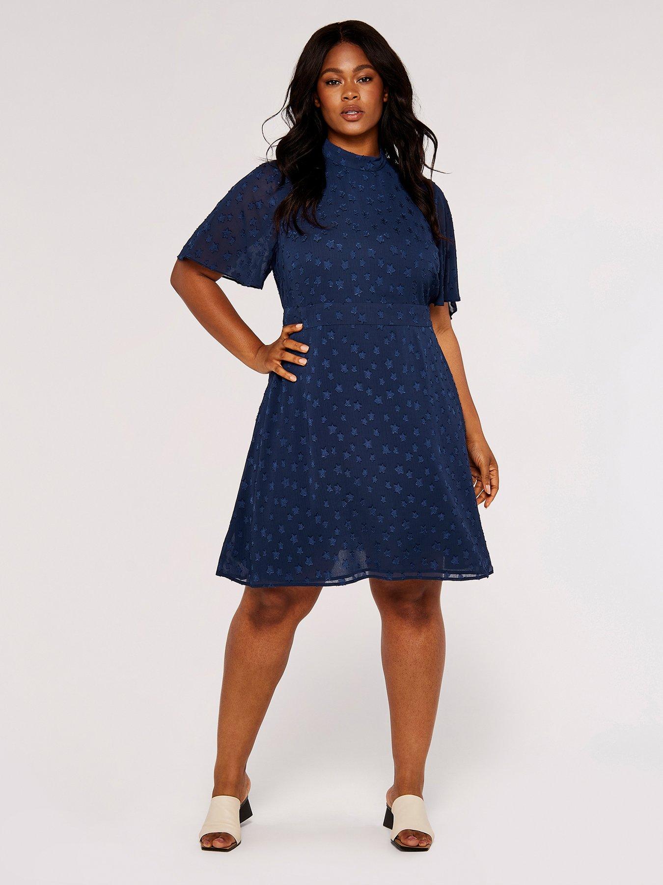 Angel sleeve skater outlet dress