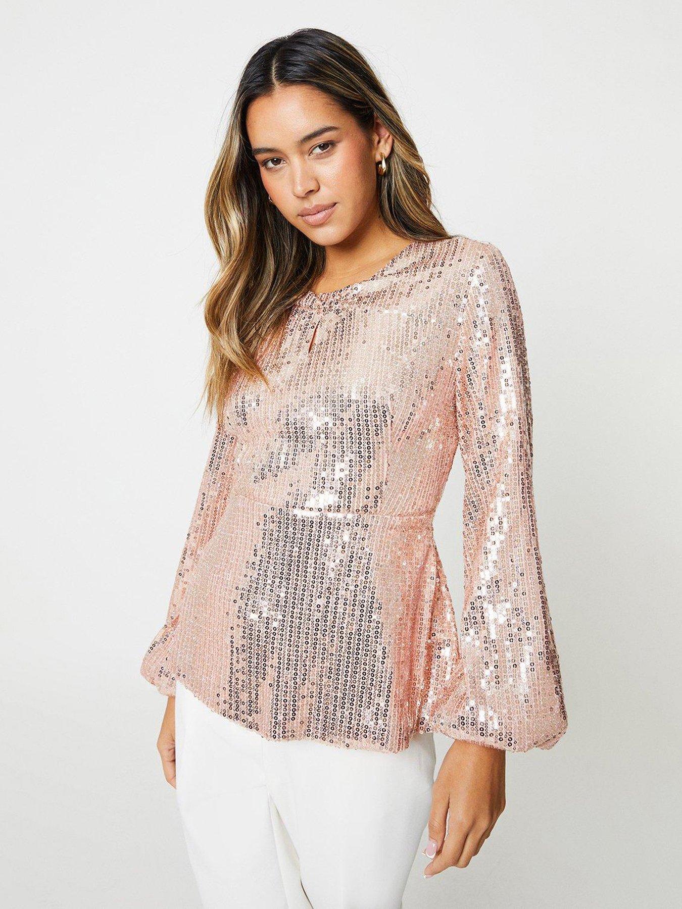 Dorothy perkins sequin outlet top