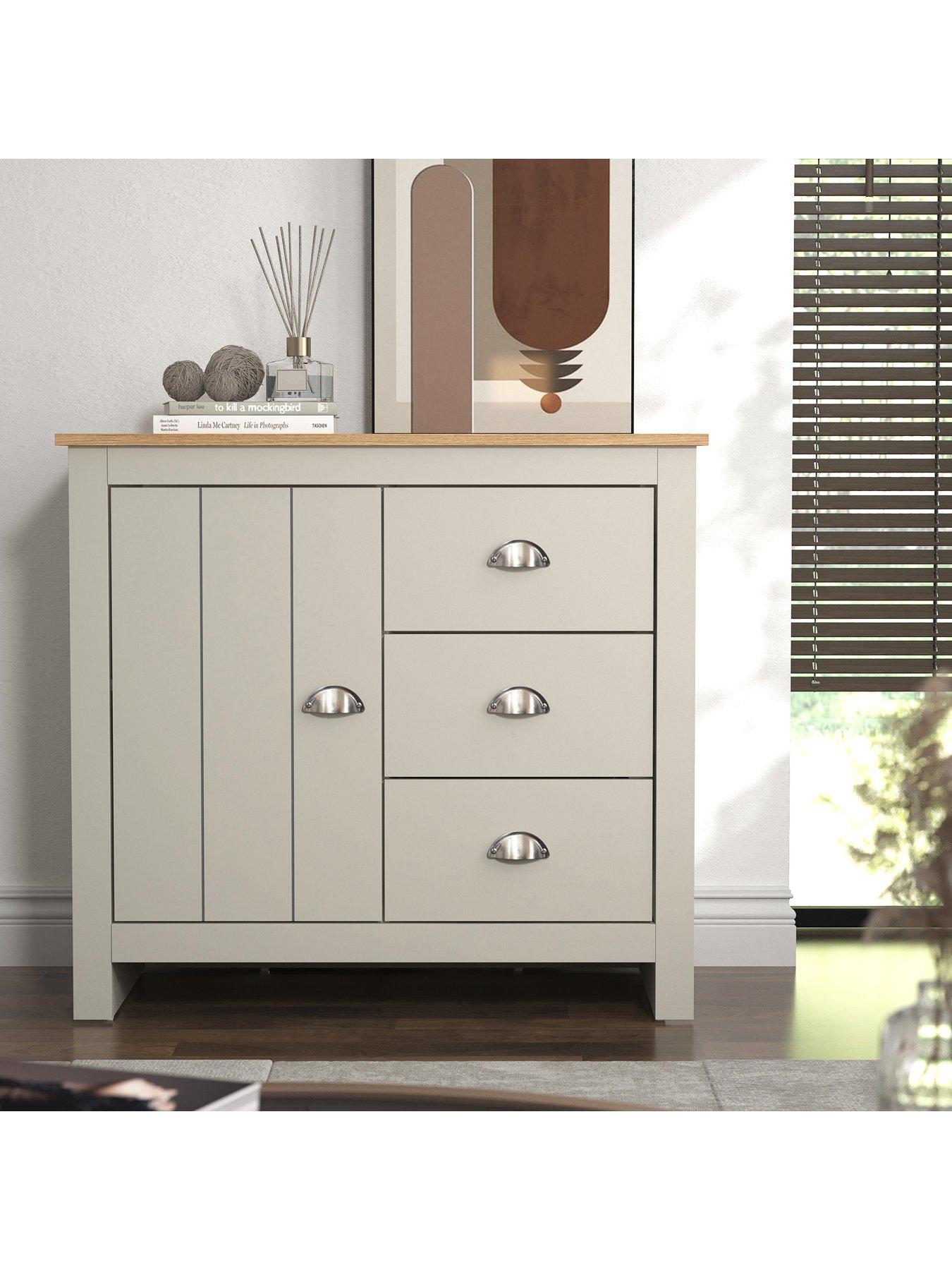  image of very-home-atlanta-compact-sideboard-light-greyoak