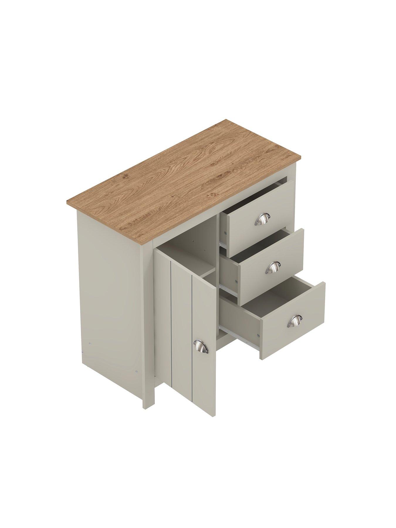  image of very-home-atlanta-compact-sideboard-light-greyoak