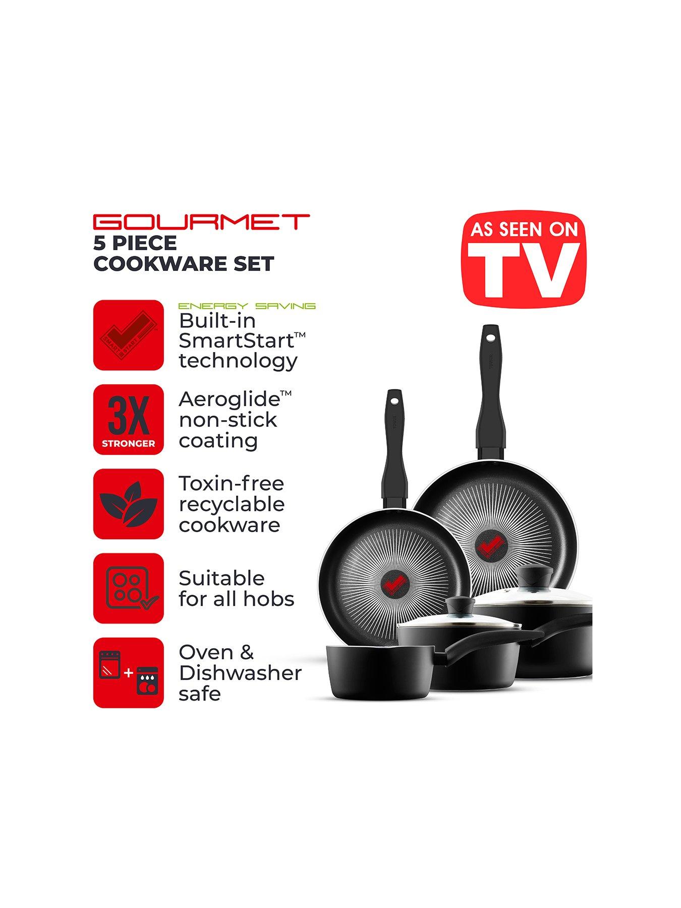 Image 2 of 8 of Tower SmartStart Gourmet 5-Piece Pan Set