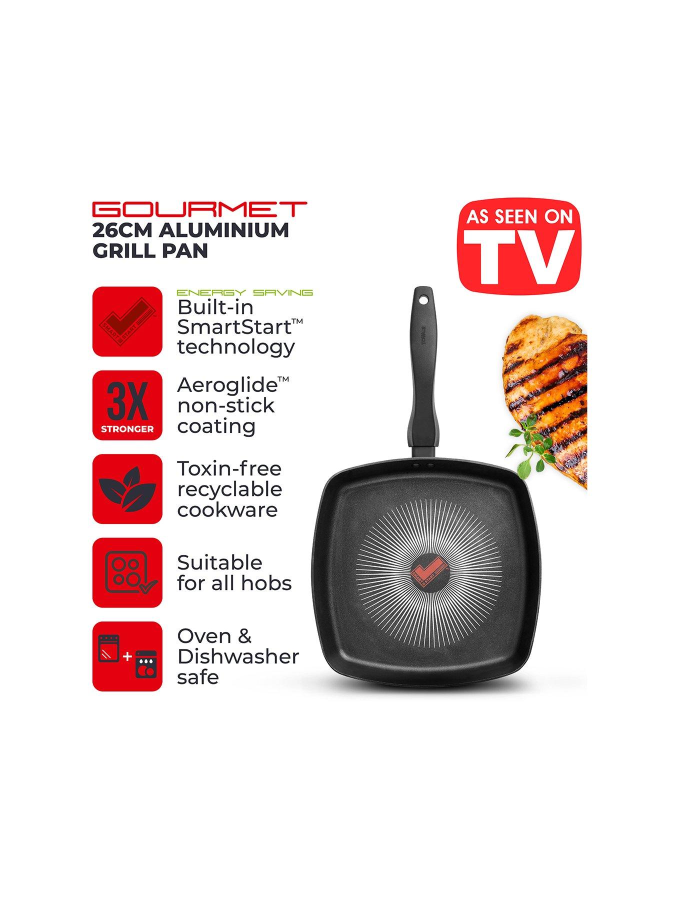 Image 2 of 8 of Tower SmartStart Gourmet 26 cm Grill Pan
