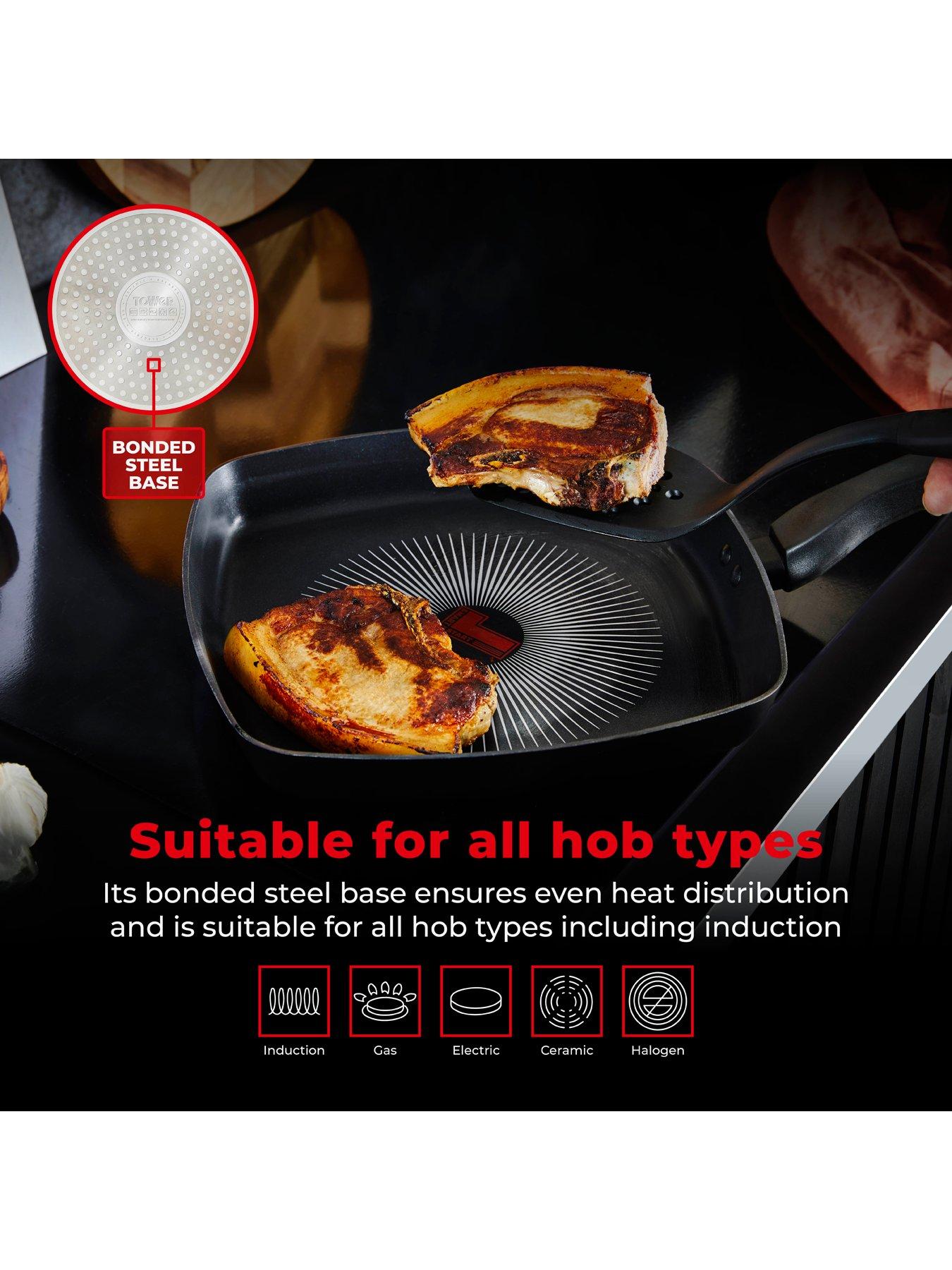 Image 6 of 8 of Tower SmartStart Gourmet 26 cm Grill Pan