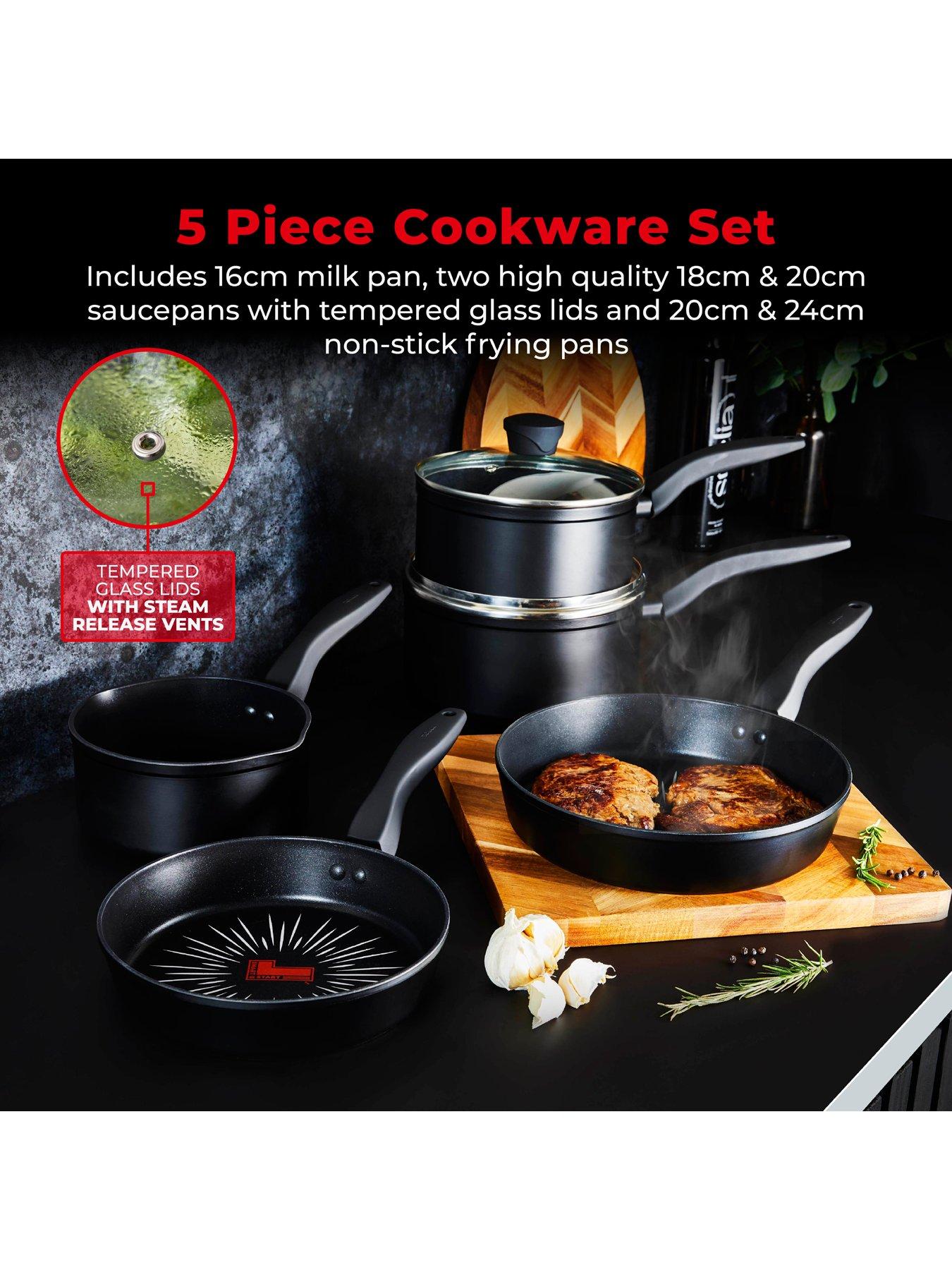 Image 3 of 7 of Tower SmartStart Forged 5-Piece Pan Set