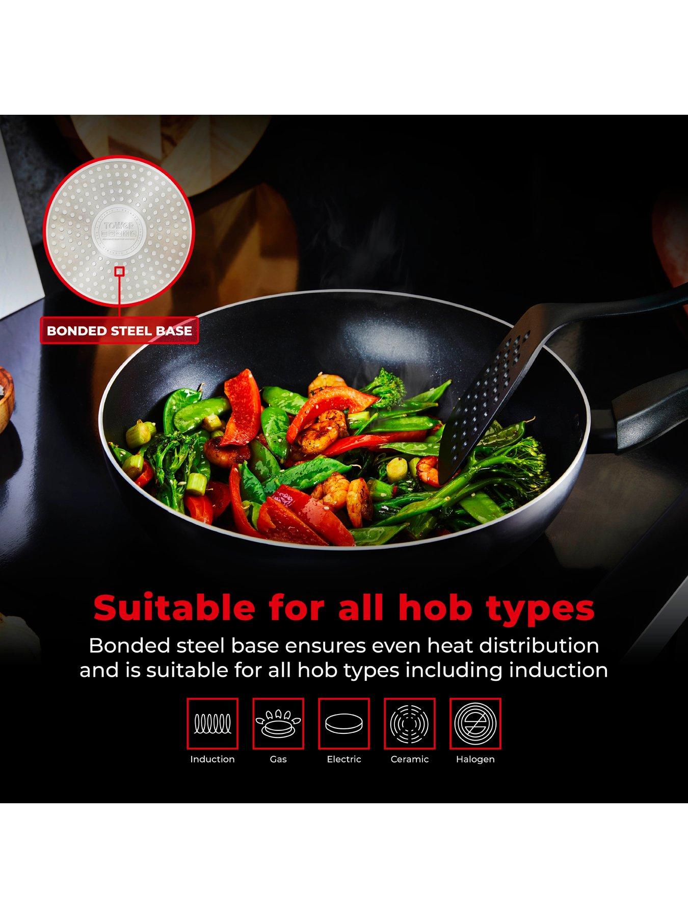 Image 6 of 8 of Tower SmartStart Forged 28 cm Wok
