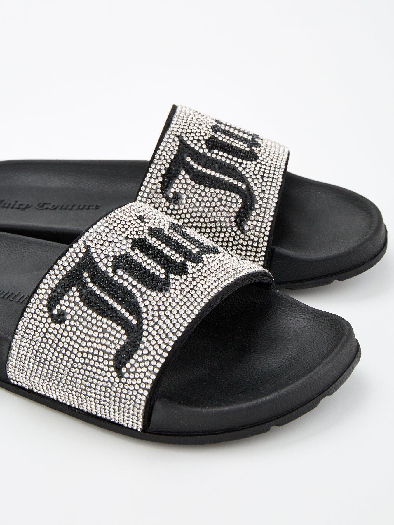  image of juicy-couture-donna-diamante-slide-black