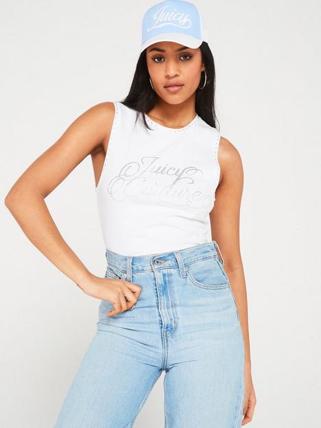 Short Sleeve | Vests | White | Juicy couture | Tops & t-shirts | Women ...