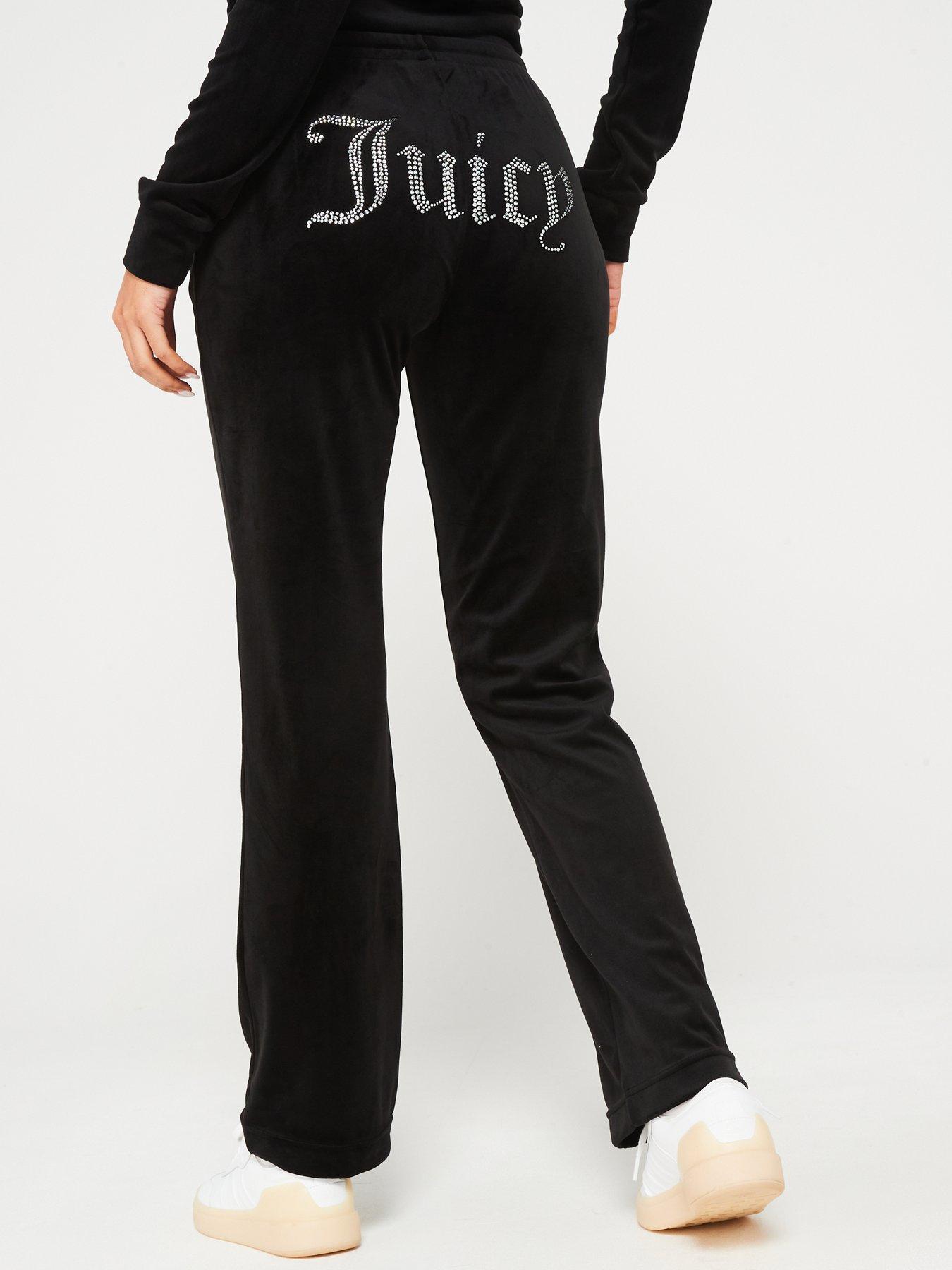  image of juicy-couture-tina-classic-velour-track-pant-with-diamante-logo-black