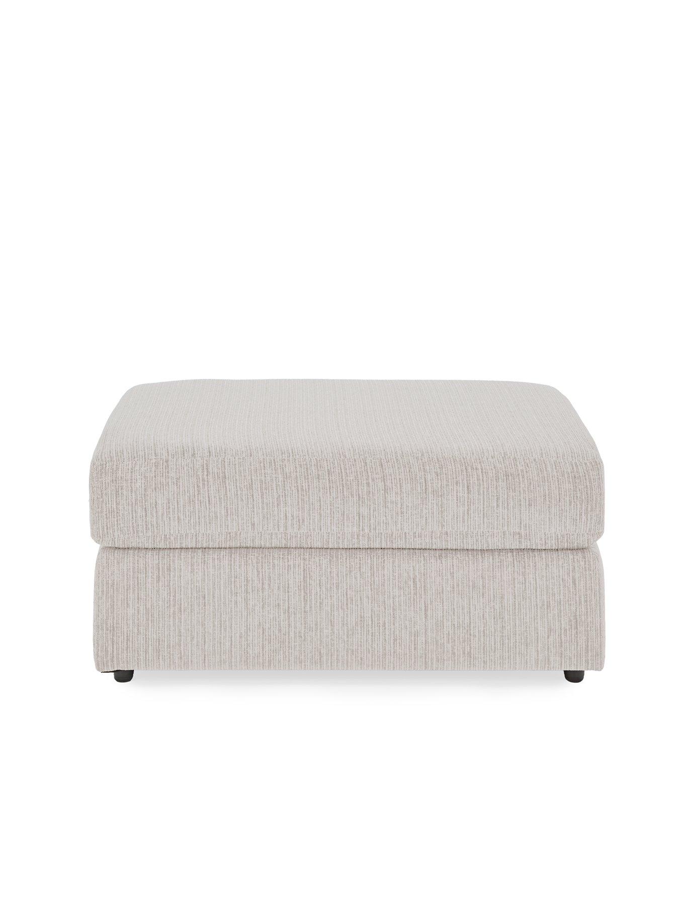 Very Home Minc Fabric Footstool - Made in the UK