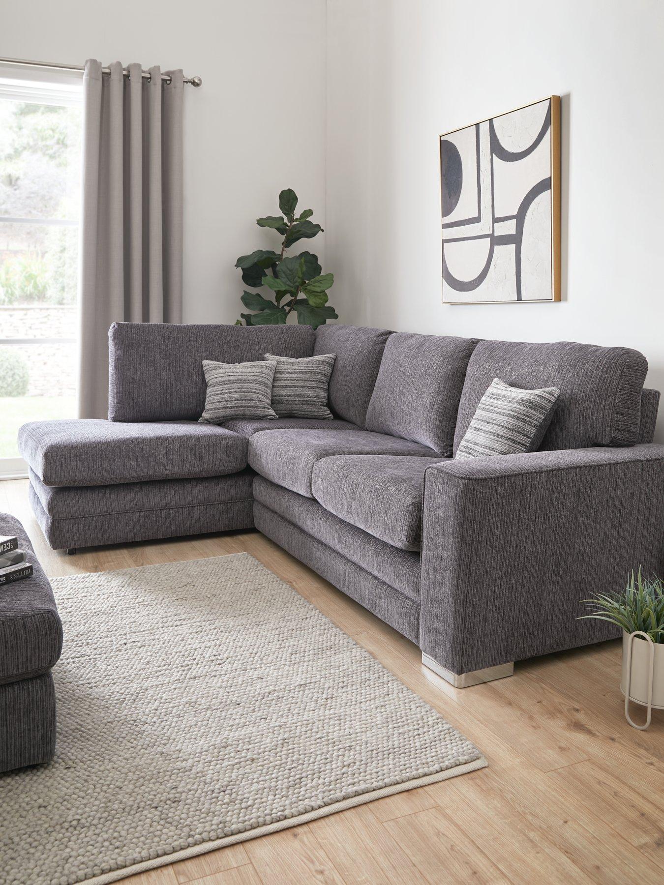 Image 1 of 6 of The Very Collection Minc Fabric Left Hand Corner Chaise Sofa&nbsp;- Made to Order&nbsp;in the UK