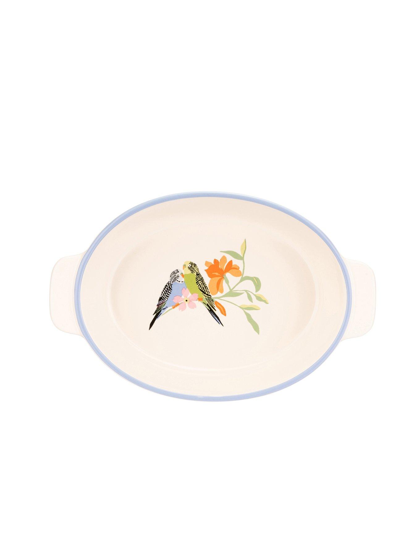  image of cath-kidston-painted-table-oval-ceramic-roasting-dish