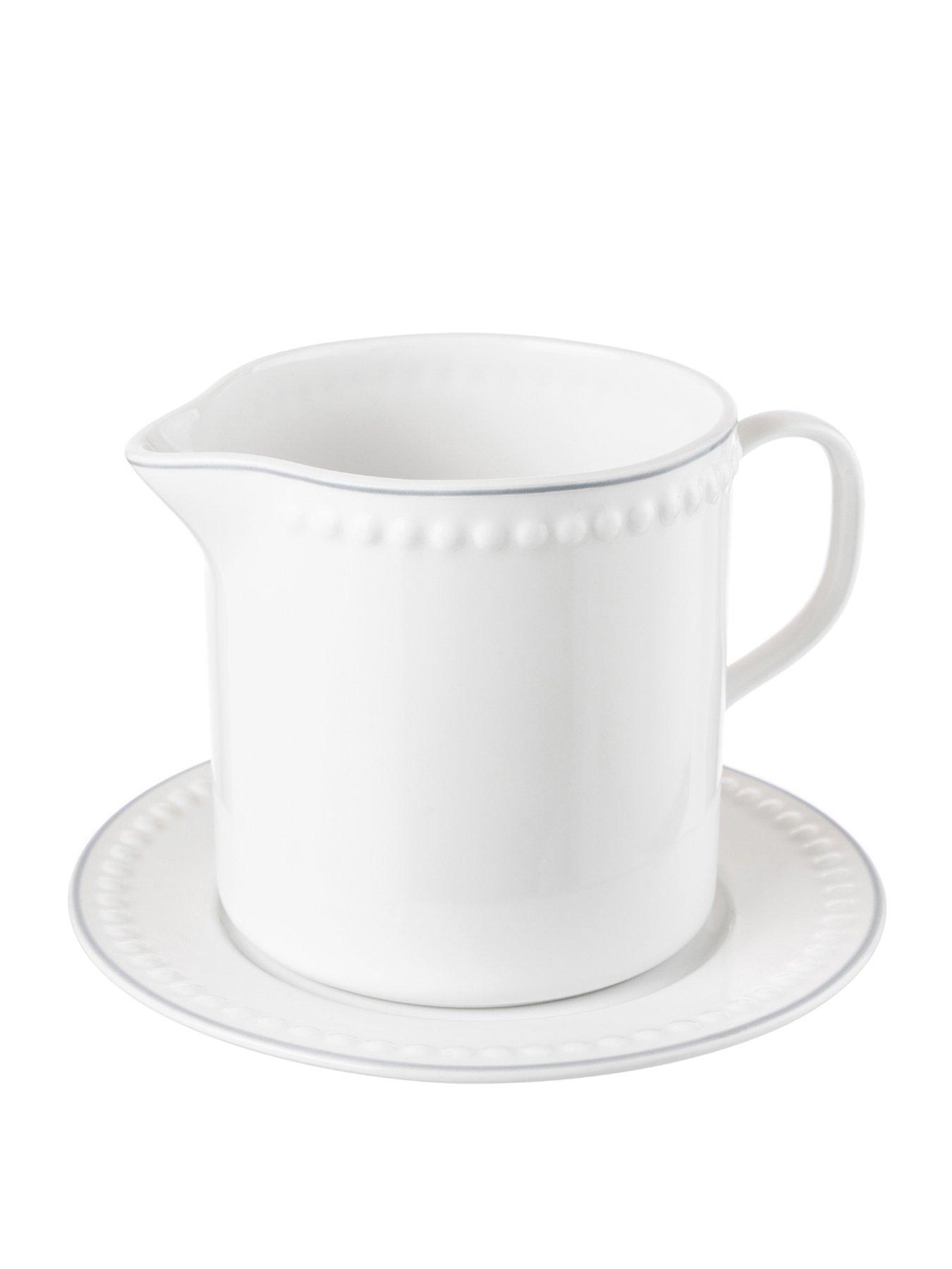 undefined Signature Gravy Jug and Saucer