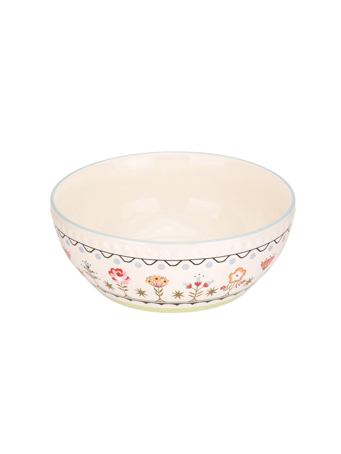 Image 3 of 3 of Cath Kidston Painted Table Ceramic Serving Bowl
