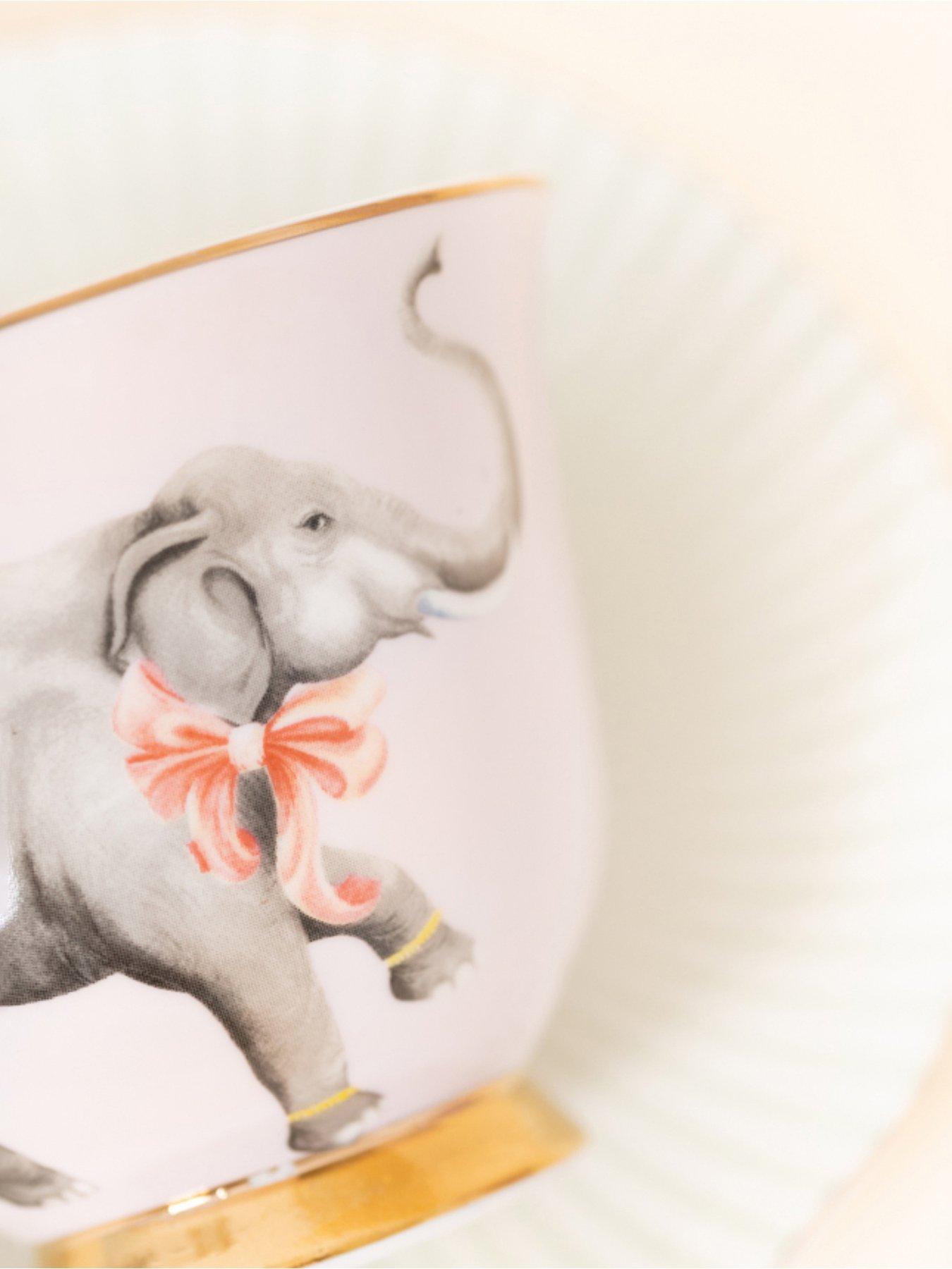 Yvonne Ellen Elephant Teacup and Saucer Set