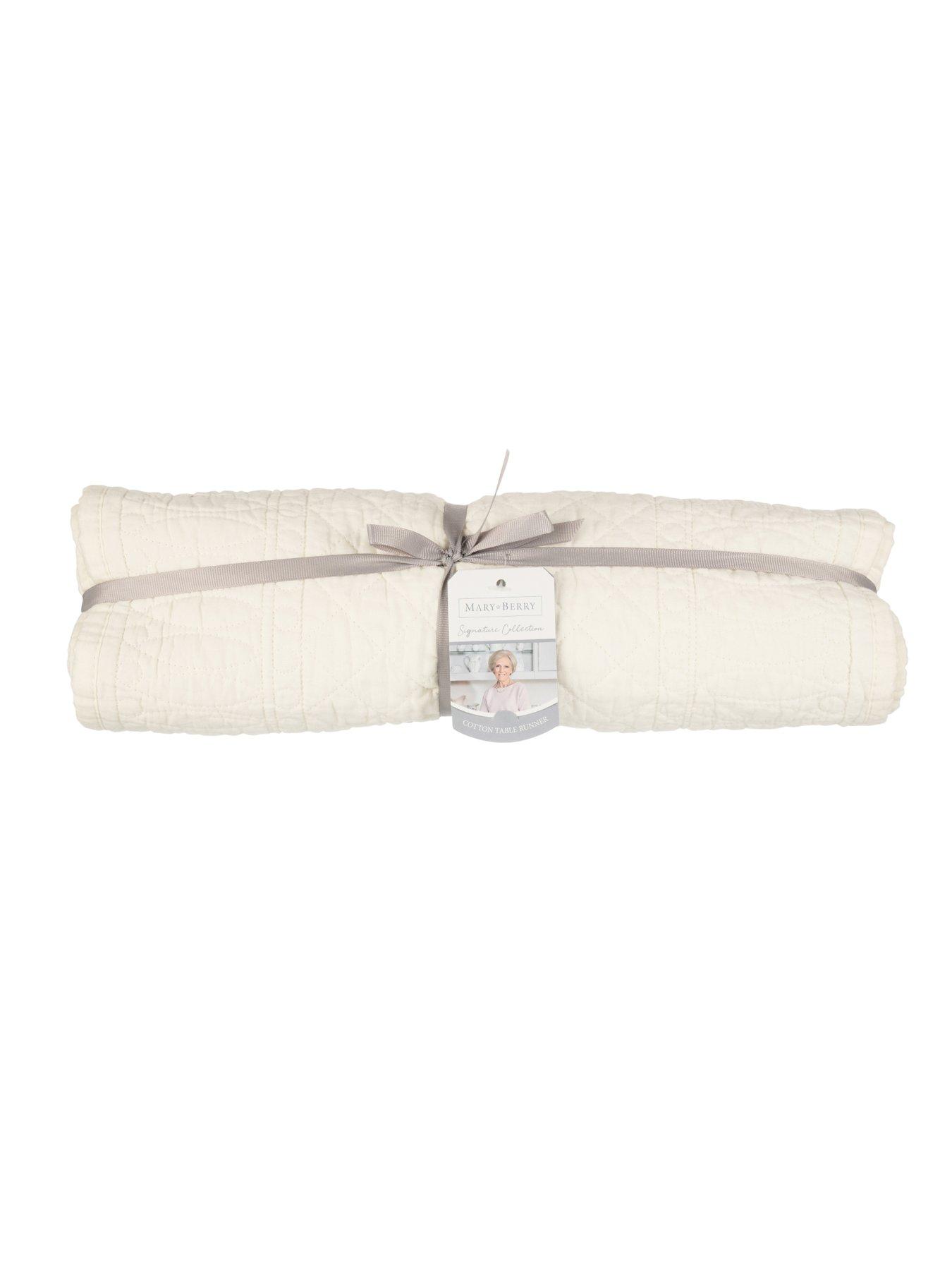  image of mary-berry-signature-cotton-table-runner-in-ivory