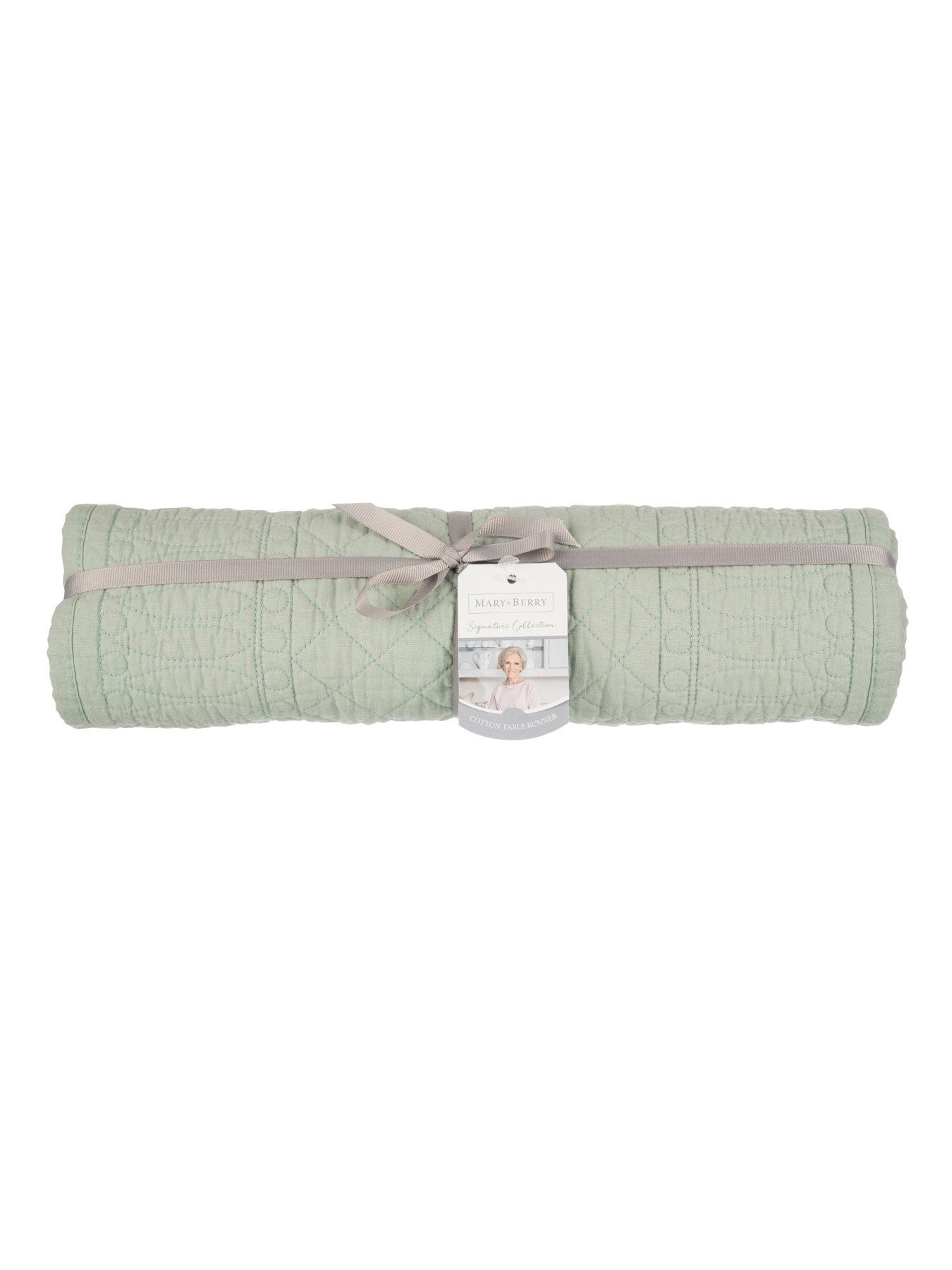  image of mary-berry-signature-cotton-table-runner-in-pistachio