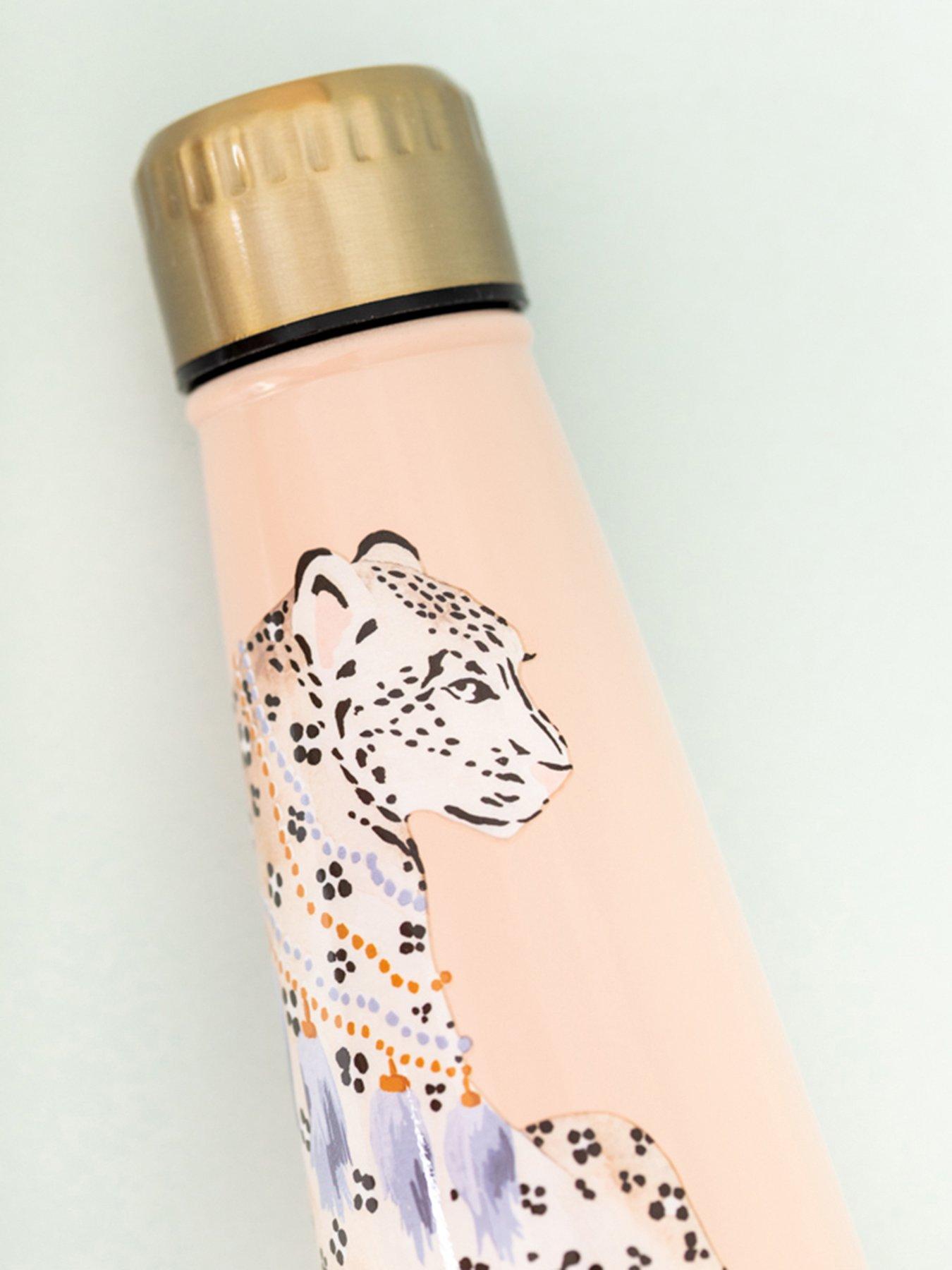  image of yvonne-ellen-stainless-steel-bottle-cheetah