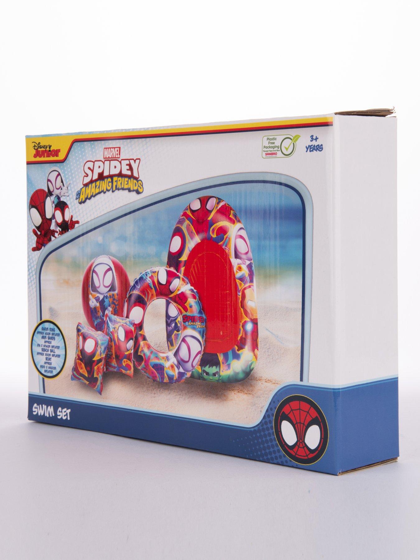 Spiderman Spidey and Friends Swim Set in Box with Inflatable Boat ...