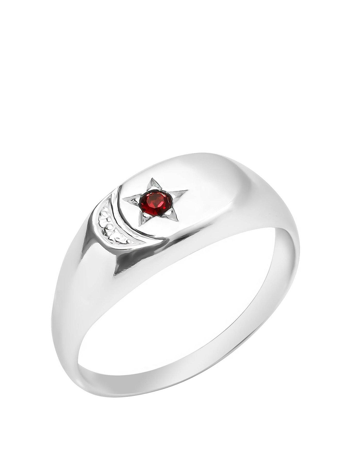 the-love-collection-sterling-silver-signet-ring-with-moon-design-and-diamond-cut-cz-stone