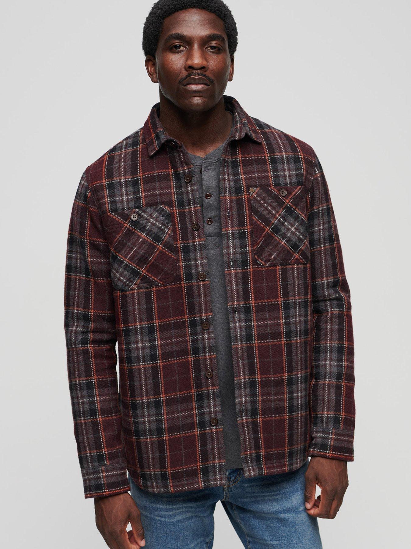 Superdry deals flannel jacket