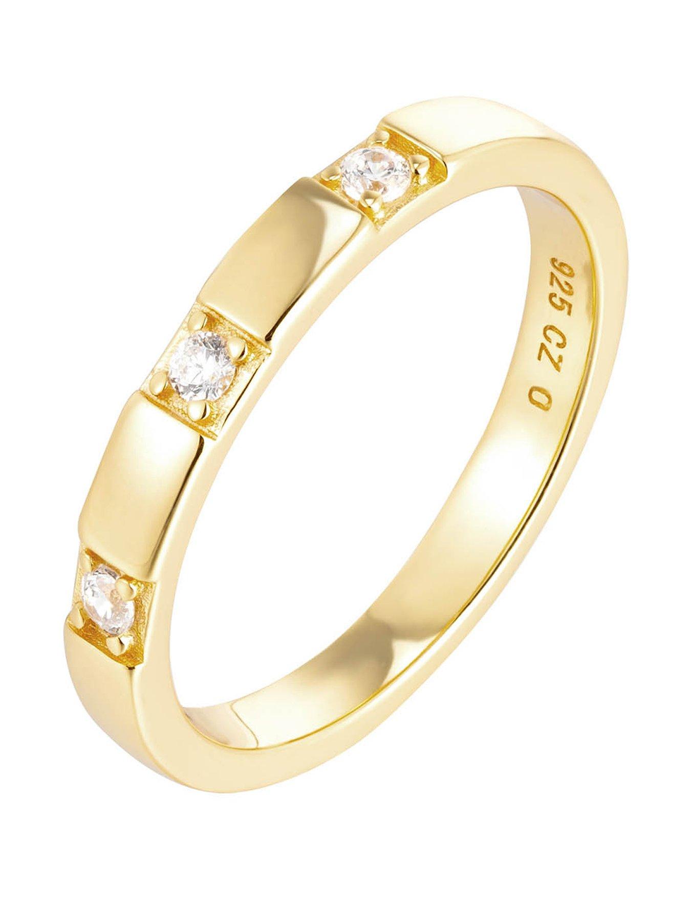 the-love-collection-18ct-gold-plated-sterling-silver-set-of-three-rope-and-cz-stacking-rings