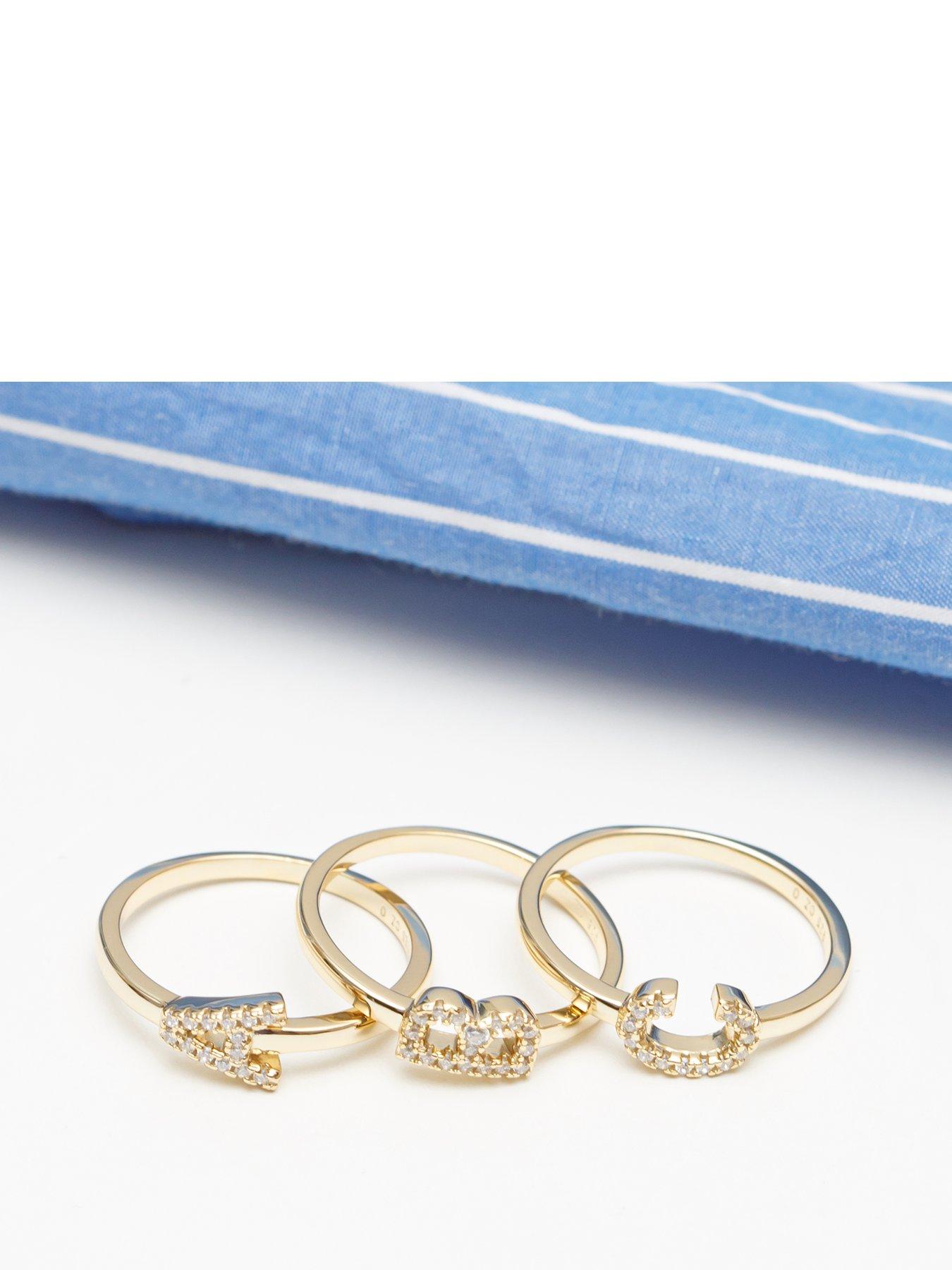 the-love-collection-18ct-gold-plated-sterling-silver-sparkling-vertical-cz-letter-ring