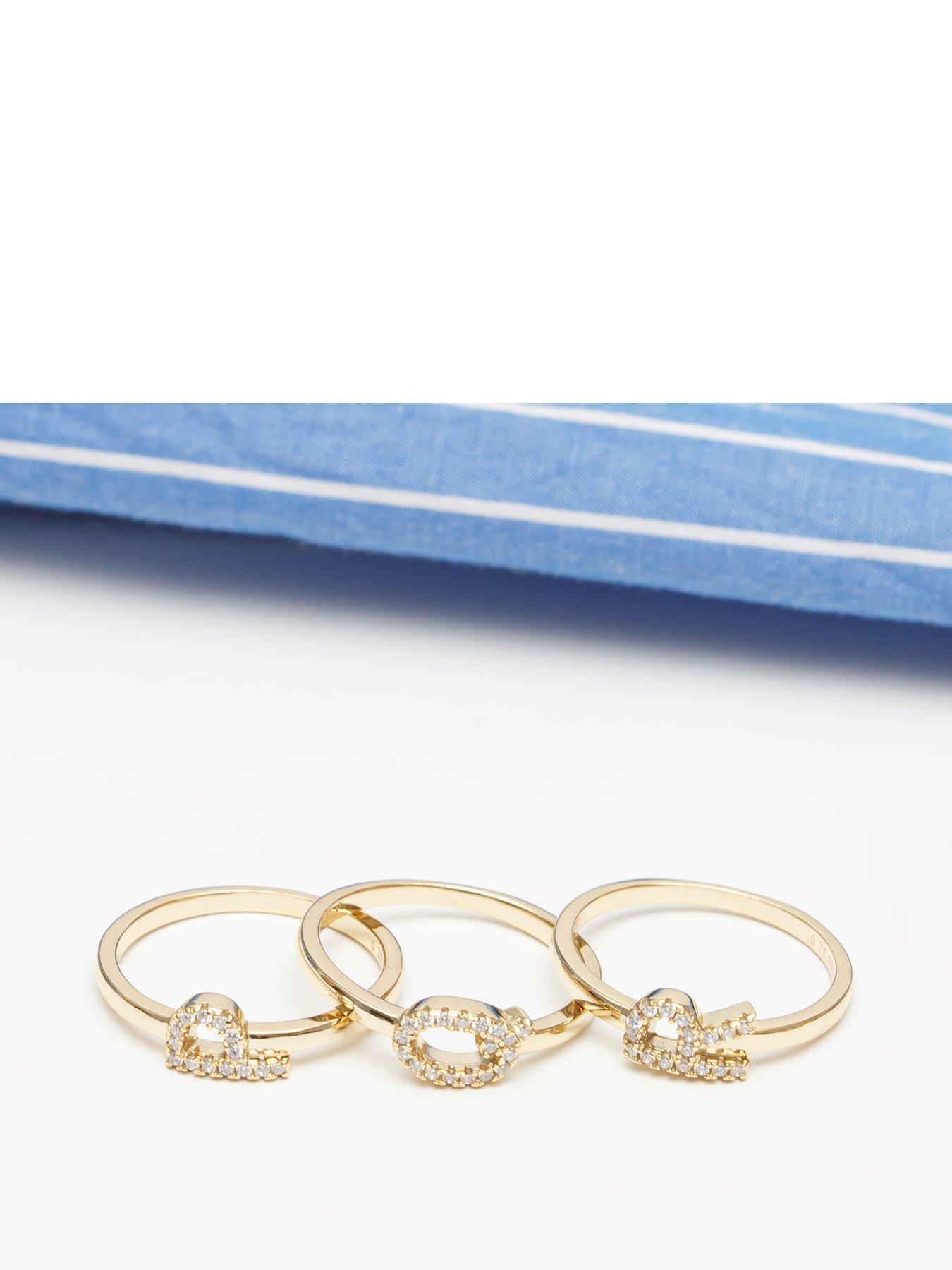 the-love-collection-18ct-gold-plated-sterling-silver-sparkling-vertical-cz-letter-ring