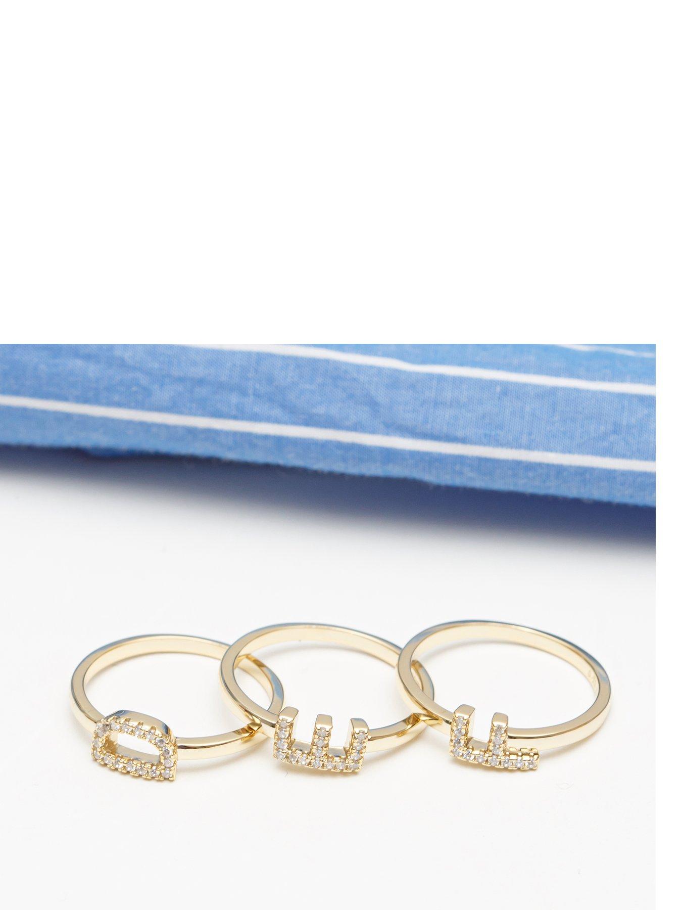 the-love-collection-18ct-gold-plated-sterling-silver-sparkling-vertical-cz-letter-ring