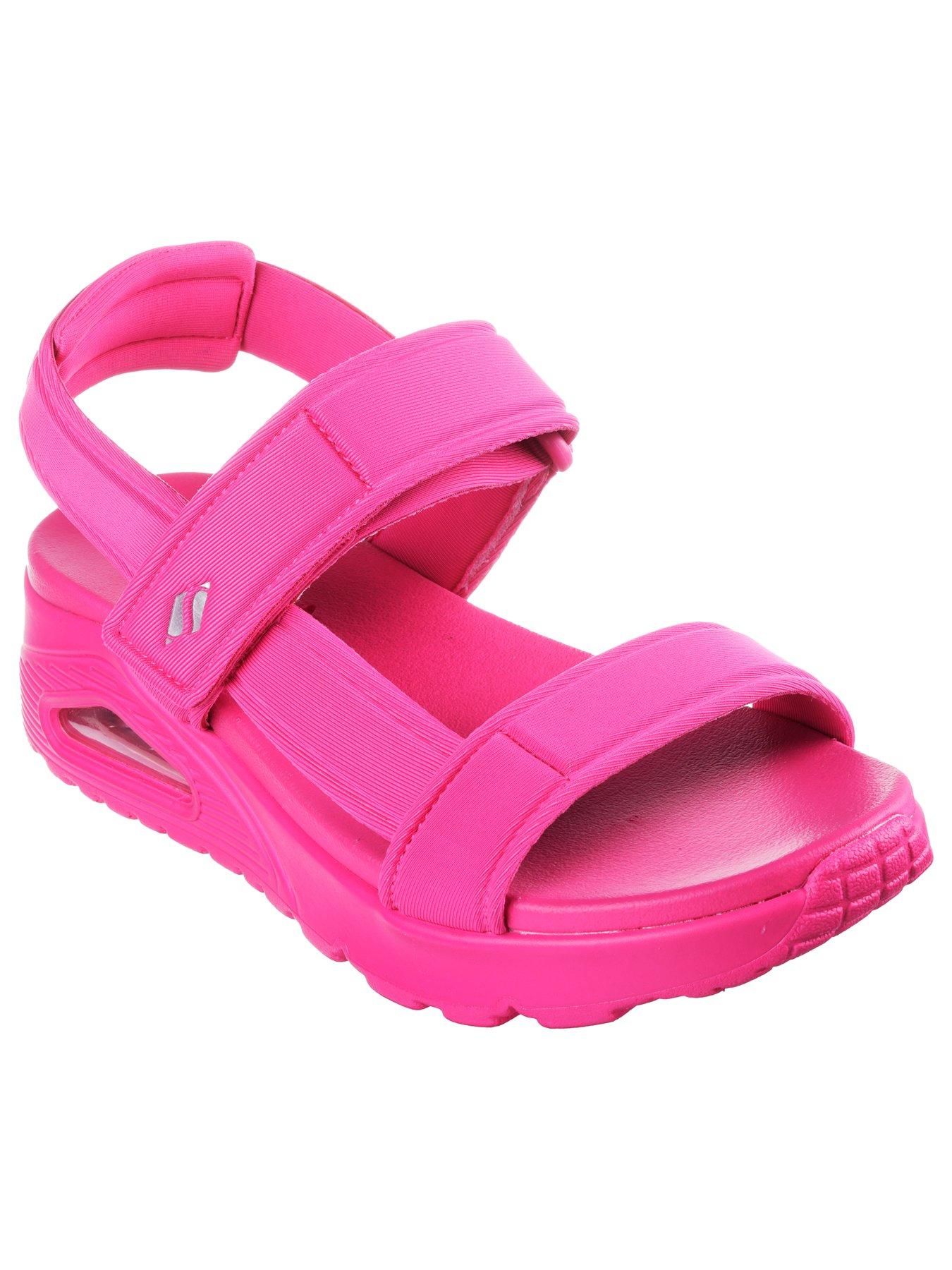 Skechers Uno Fun Stand Trekker Sandals - Hot Pink | Littlewoods