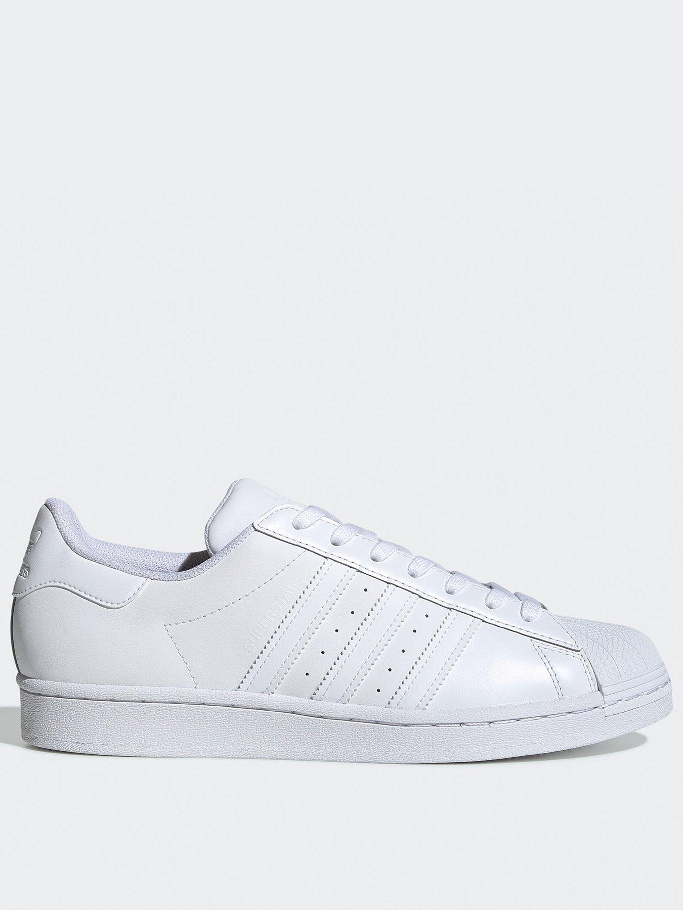 Mens adidas superstar outlet 2 white leather trainers