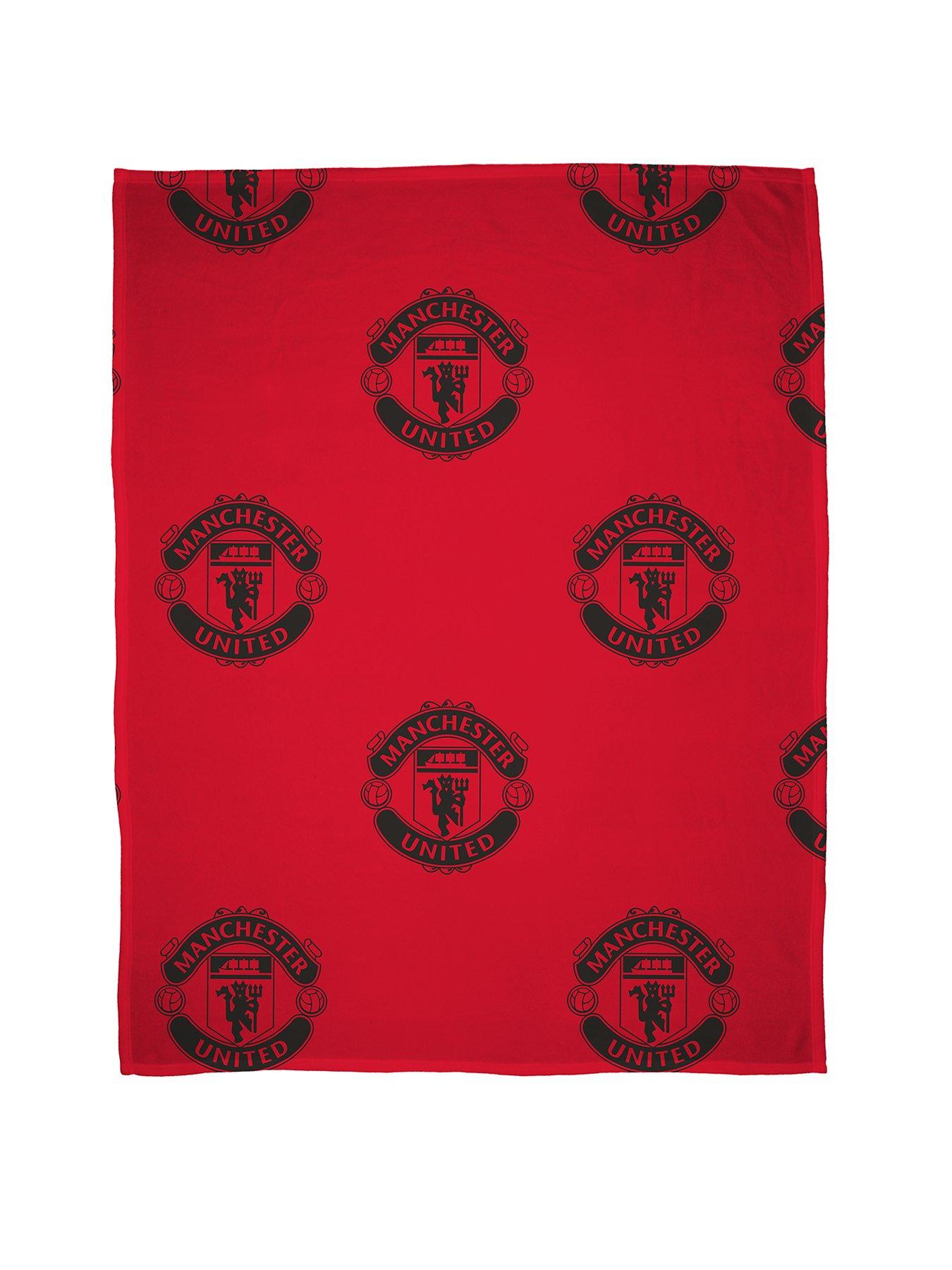  image of manchester-united-panel-fleece-blanket