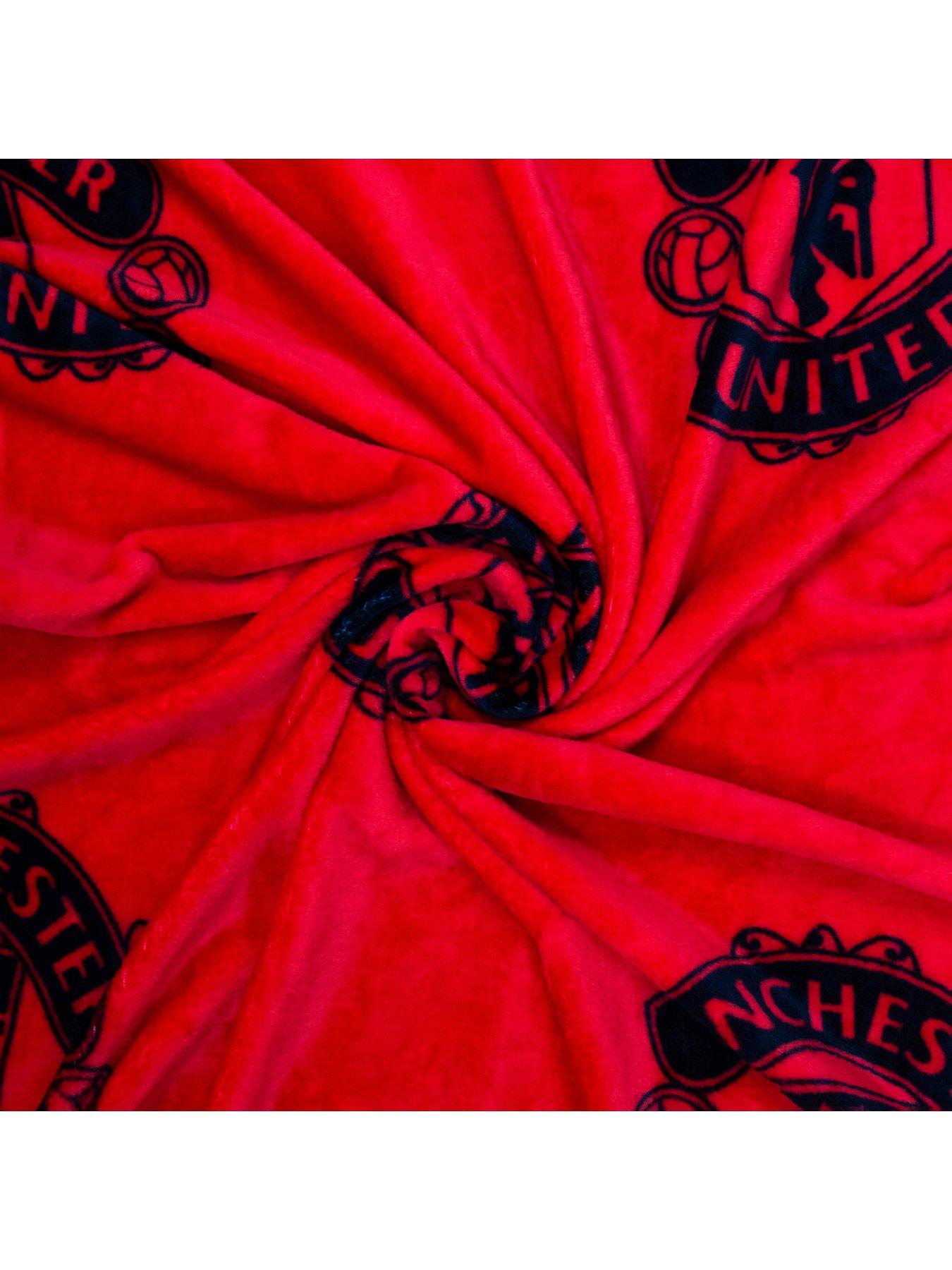  image of manchester-united-panel-fleece-blanket