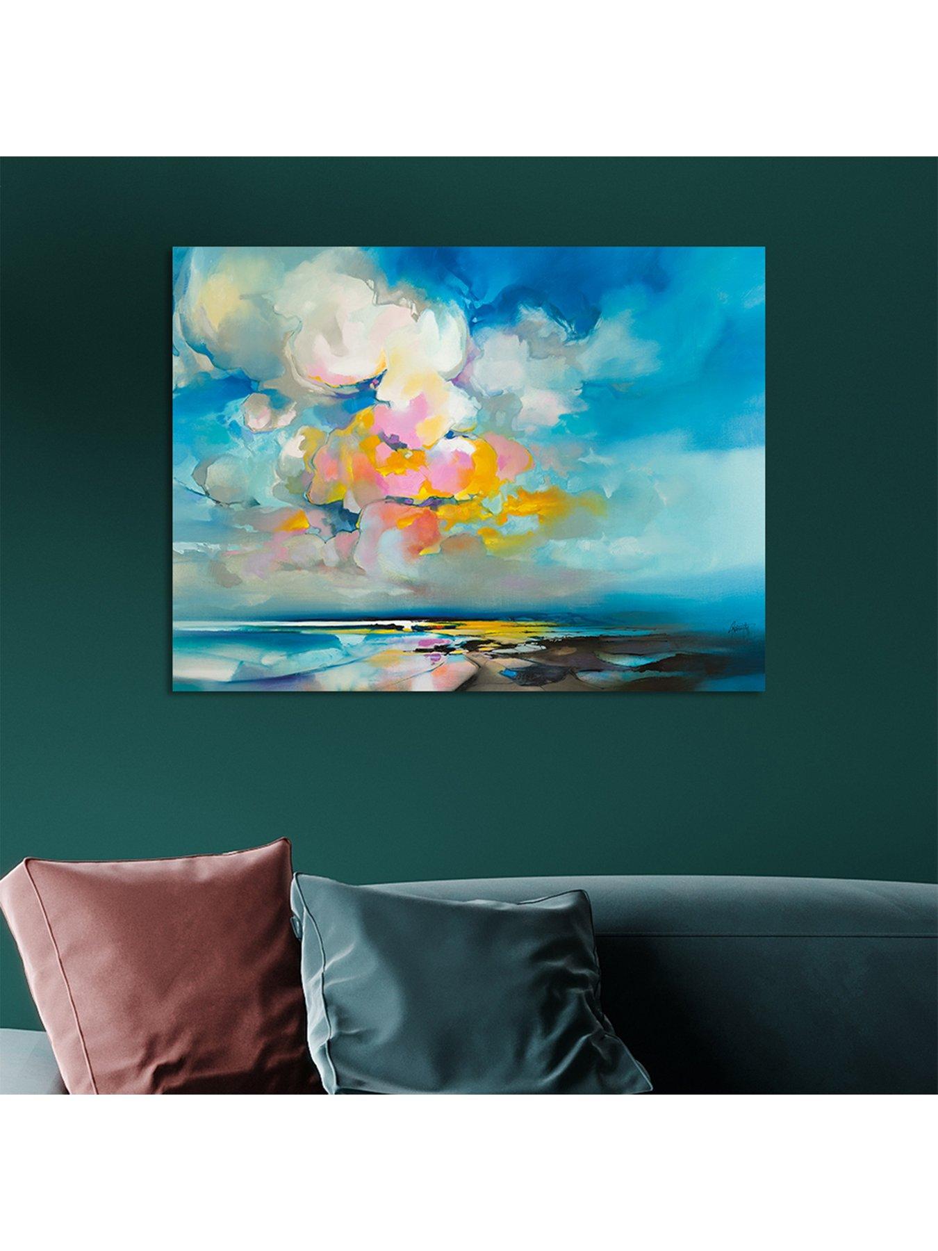 The Art Group Jura Blue Canvas Art Print