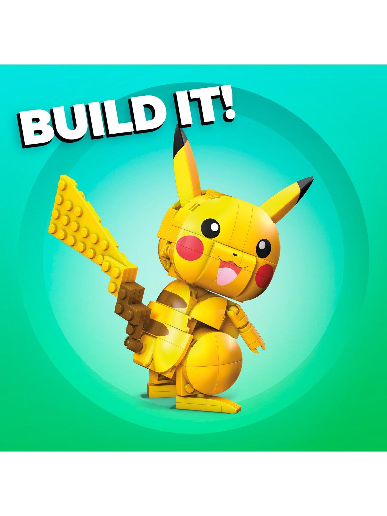 FVK81 Mega Bloks Pokemon Construx Jumbo Pikachu Building Set