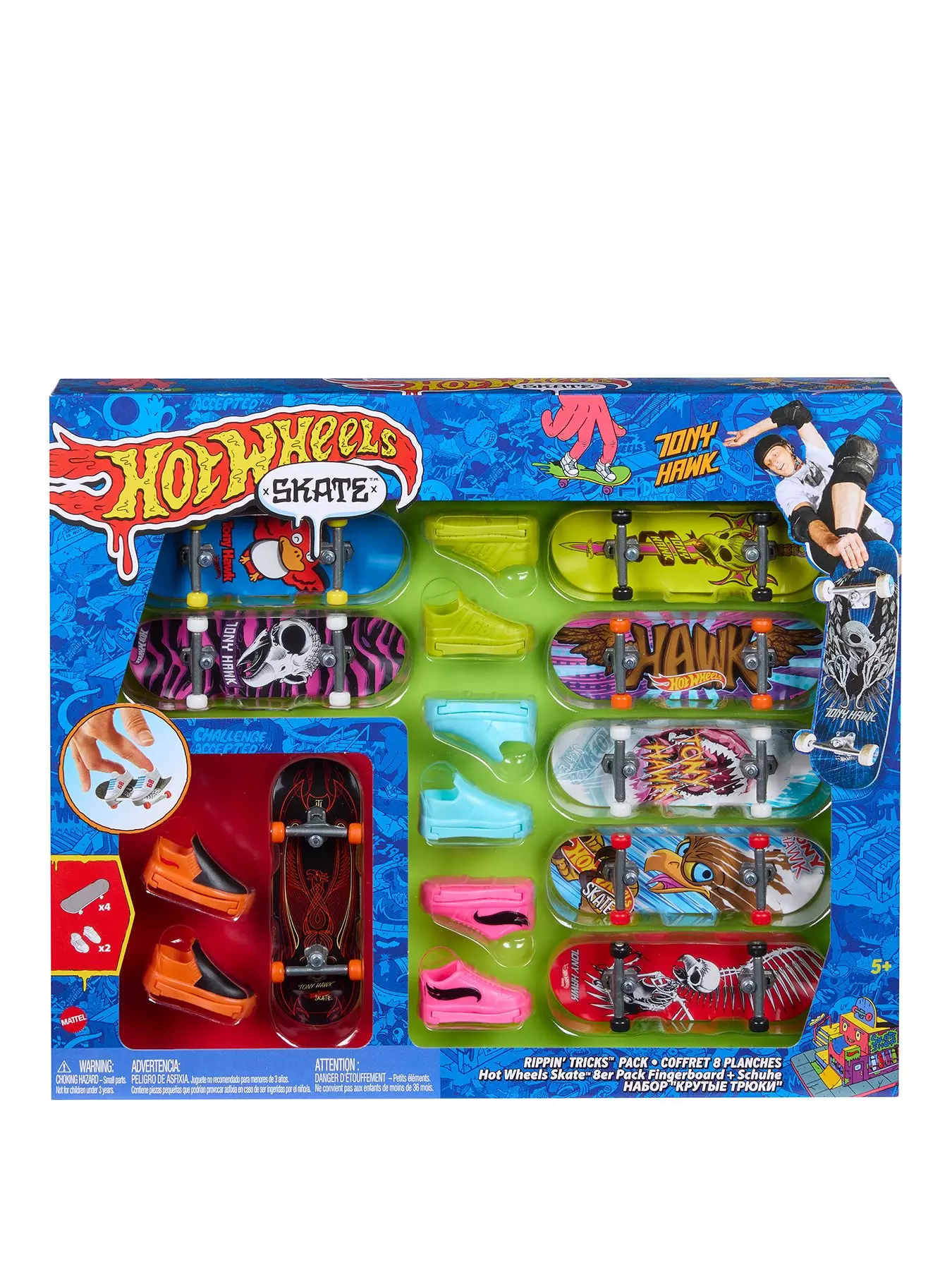 Hot Wheels Skate Fingerboard Singles 2024 Mix 4 Random 4-Pack