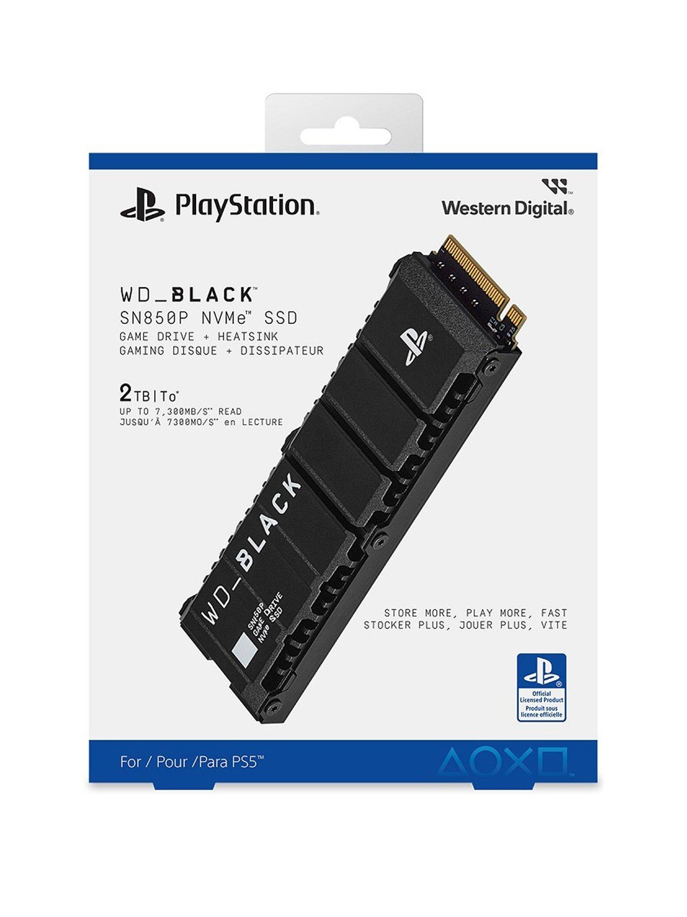 Image 2 of 7 of Western Digital WD_BLACK 2TB SN850P SSD with Heatsink for PS5 Licensed
