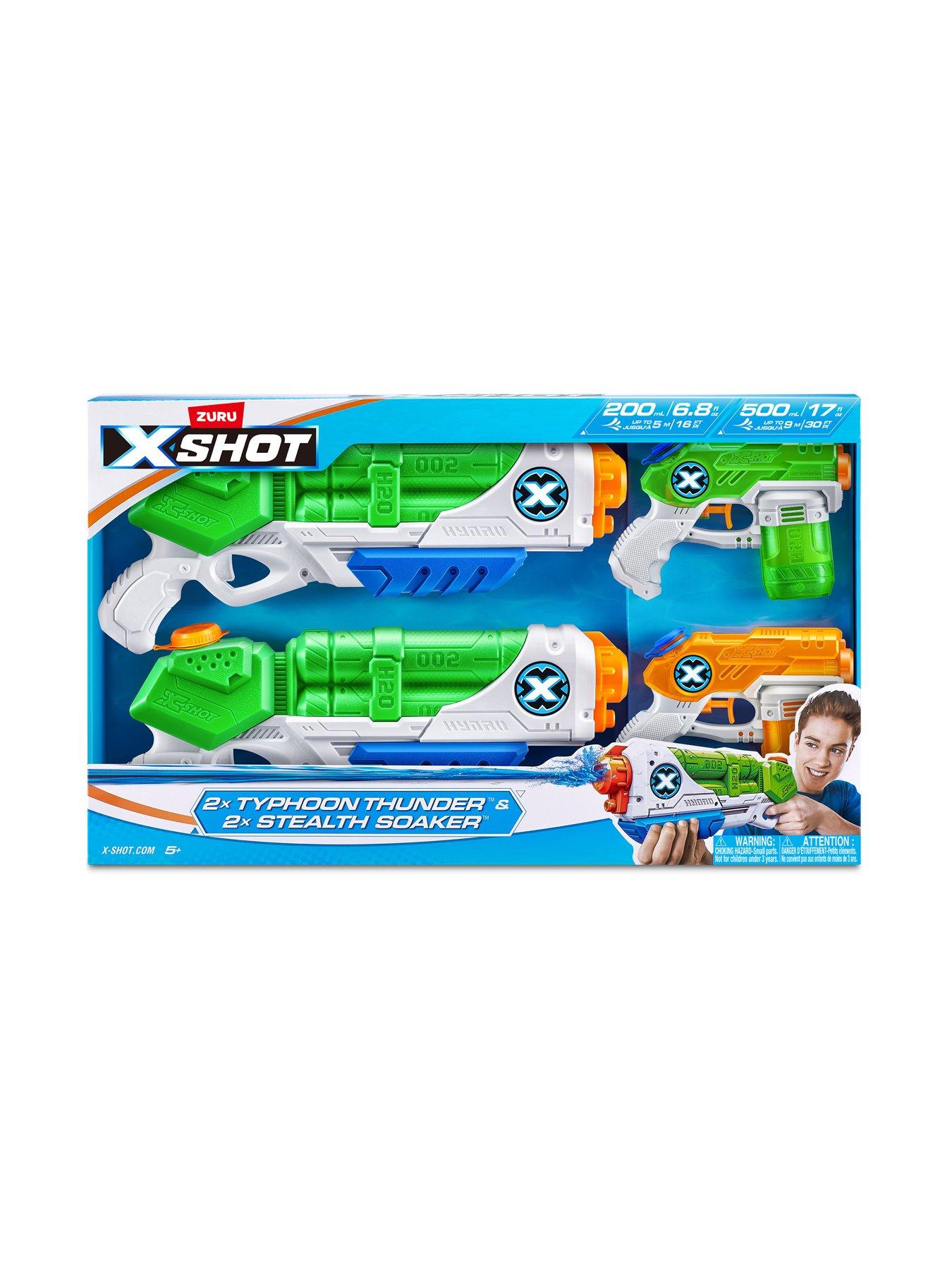 Zuru X-Shot Water Warfare Double Typhoon Thunder Double Stealth Soaker ...