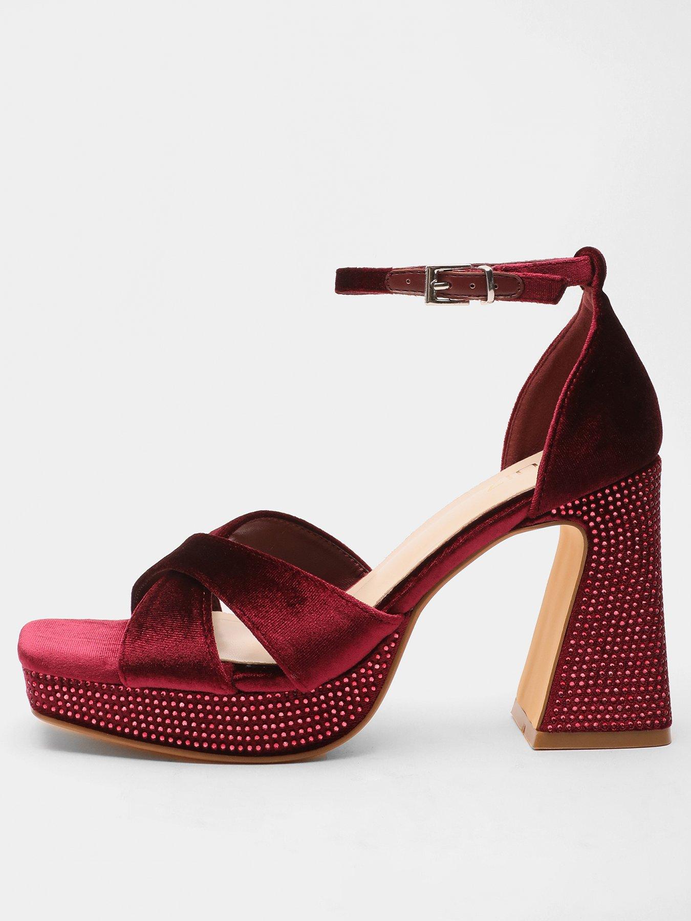 Berry block hot sale heels