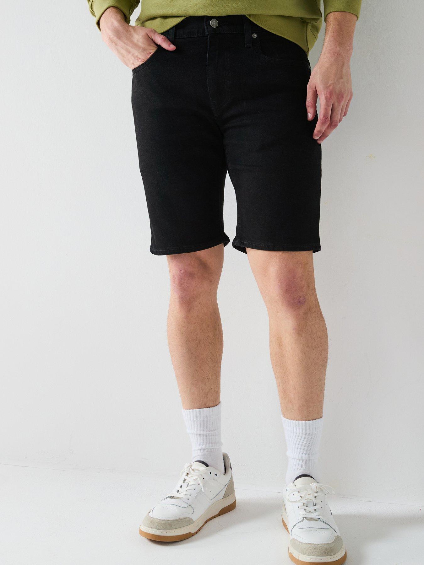 Levi's 405 Standard Straight Fit Denim Shorts - Black
