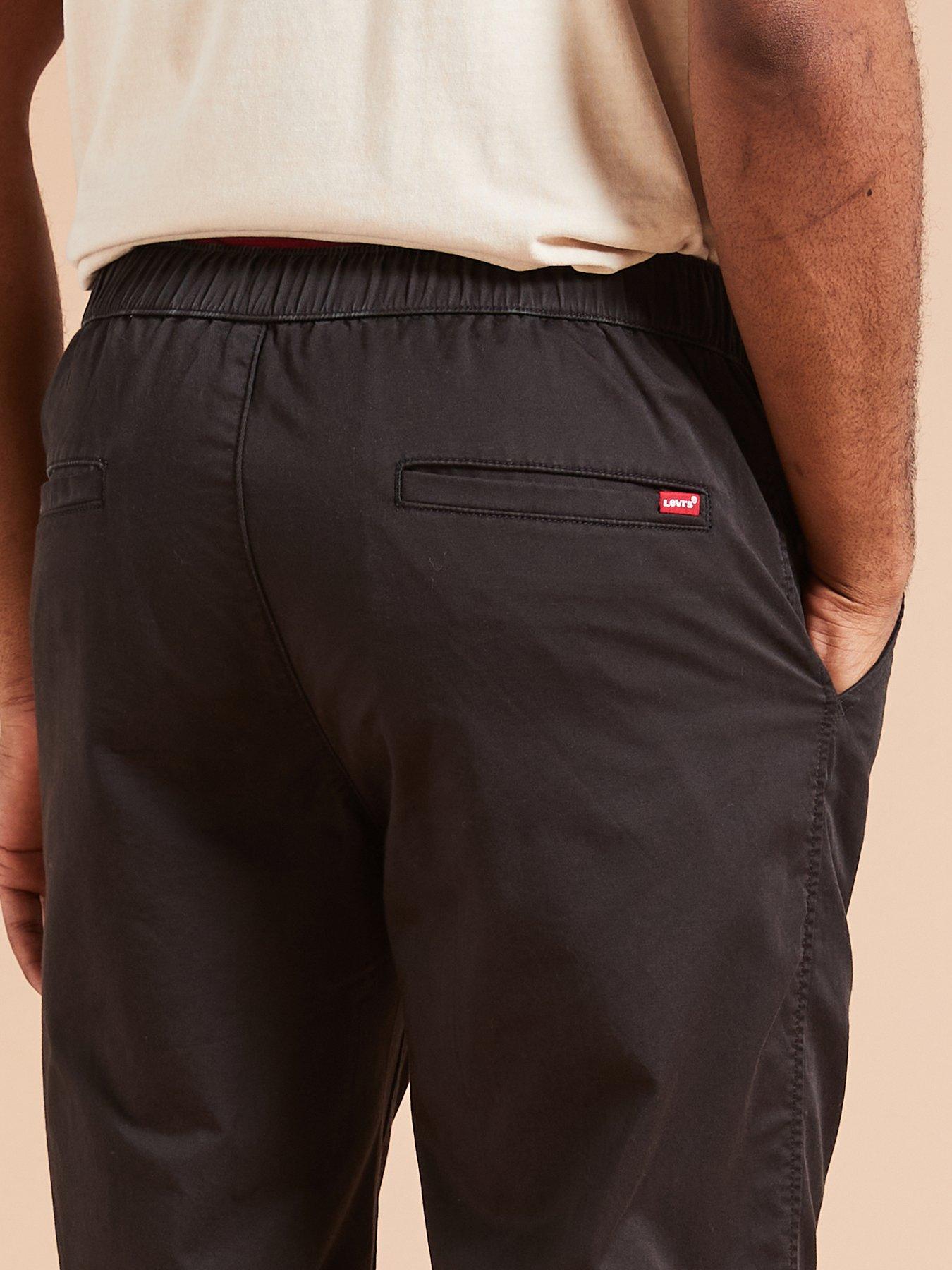 Levi's Xx Drawstring Wide Leg Chino Trousers - Black | Littlewoods