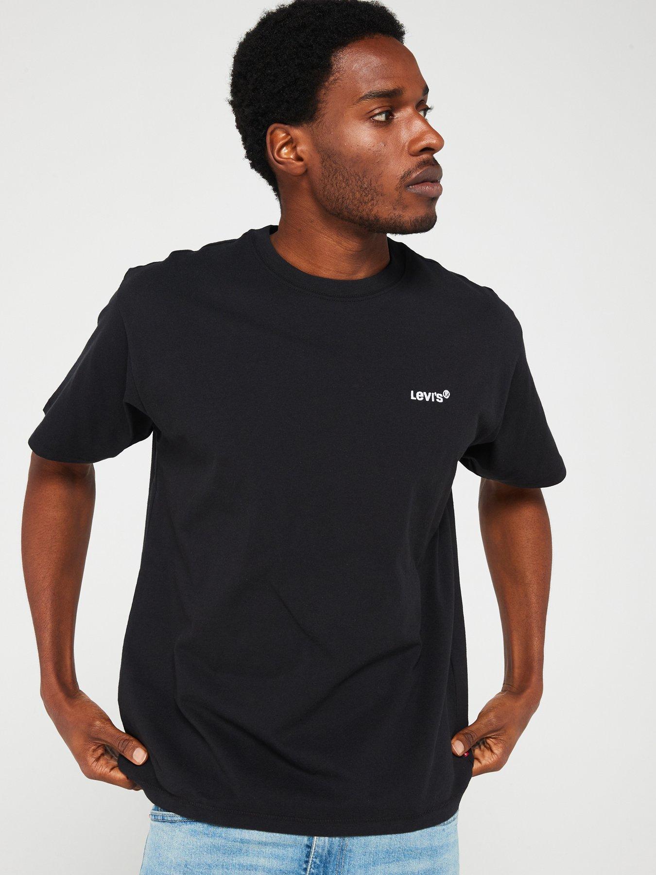 undefined Short Sleeve Red Tab Vintage T-shirt - Black
